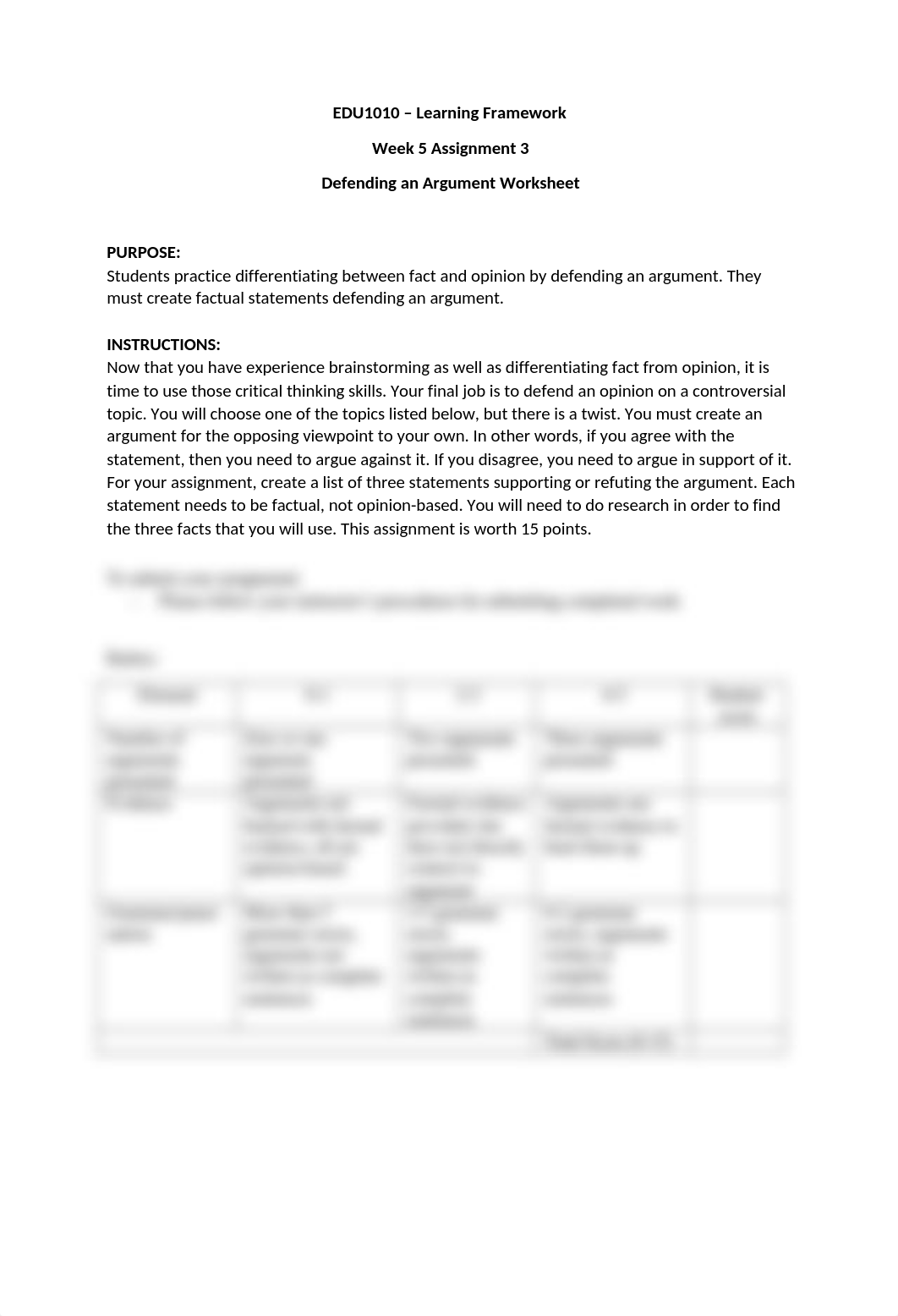 EDU1010WK5Assign3- Defending An Argument Worksheet_d7b373j7dyd_page1