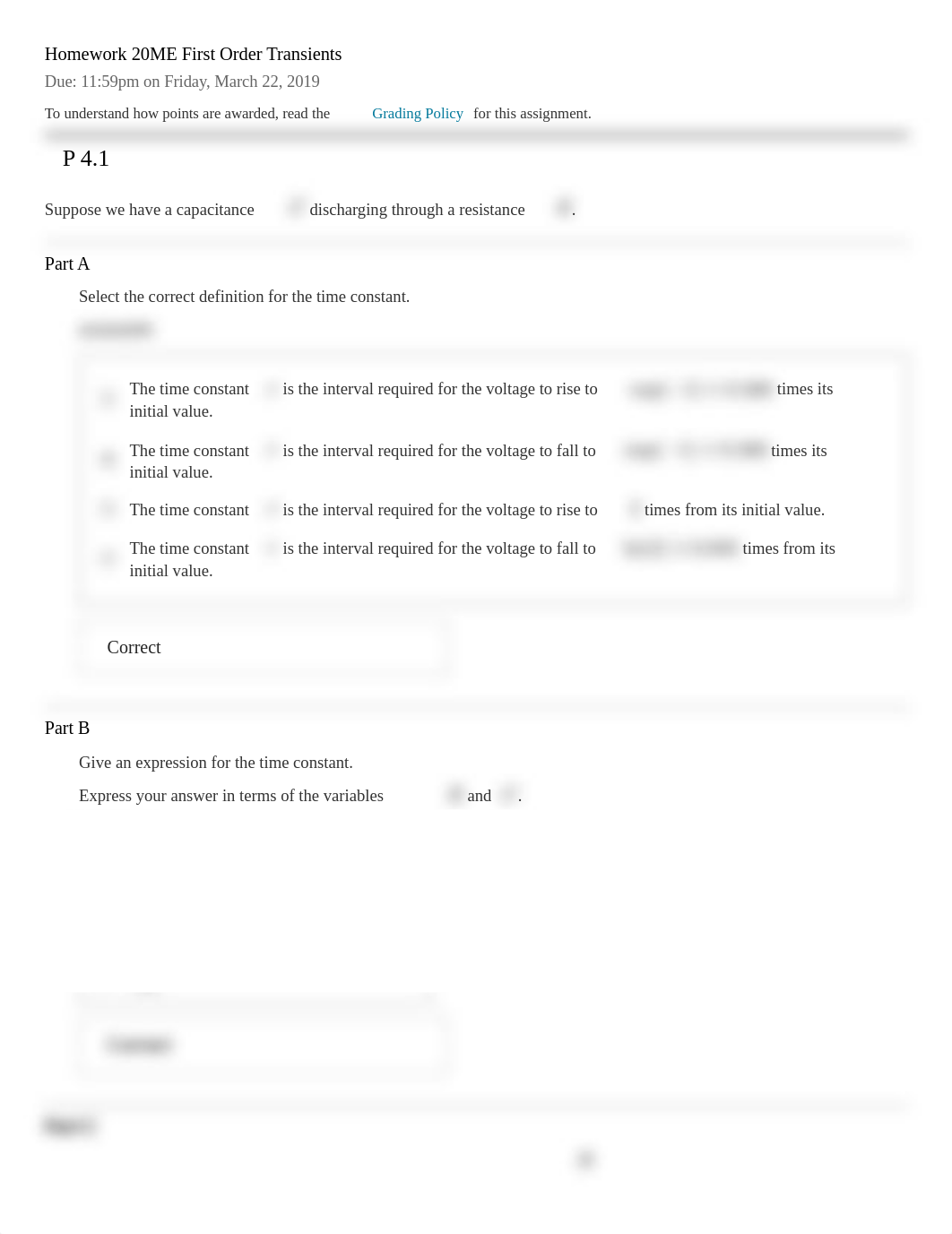 Homework 20ME First Order Transients.pdf_d7b9ez2f9z7_page1