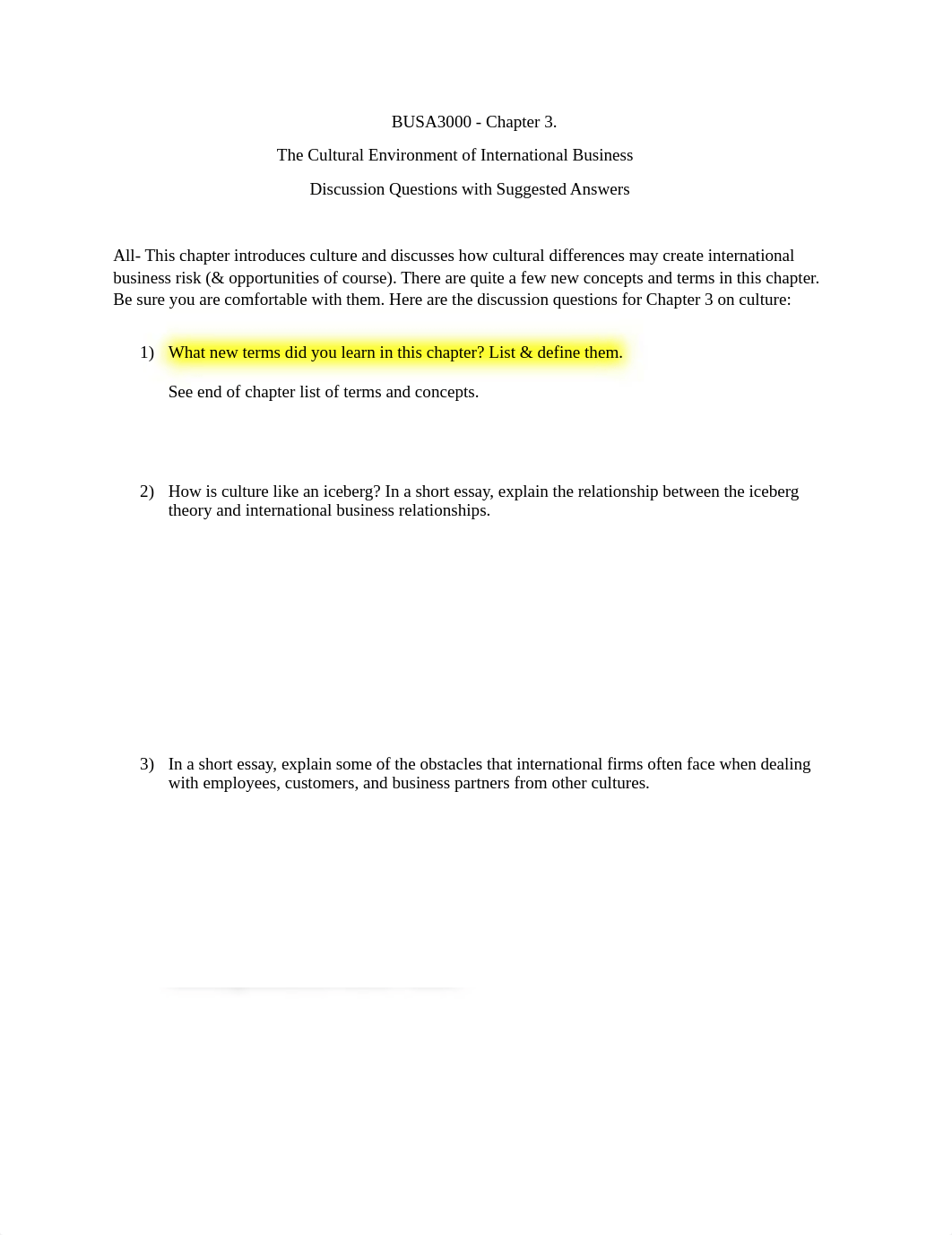 Chapter 3 Culture Discussion Questions with Answers.docx_d7baixvfa8y_page1