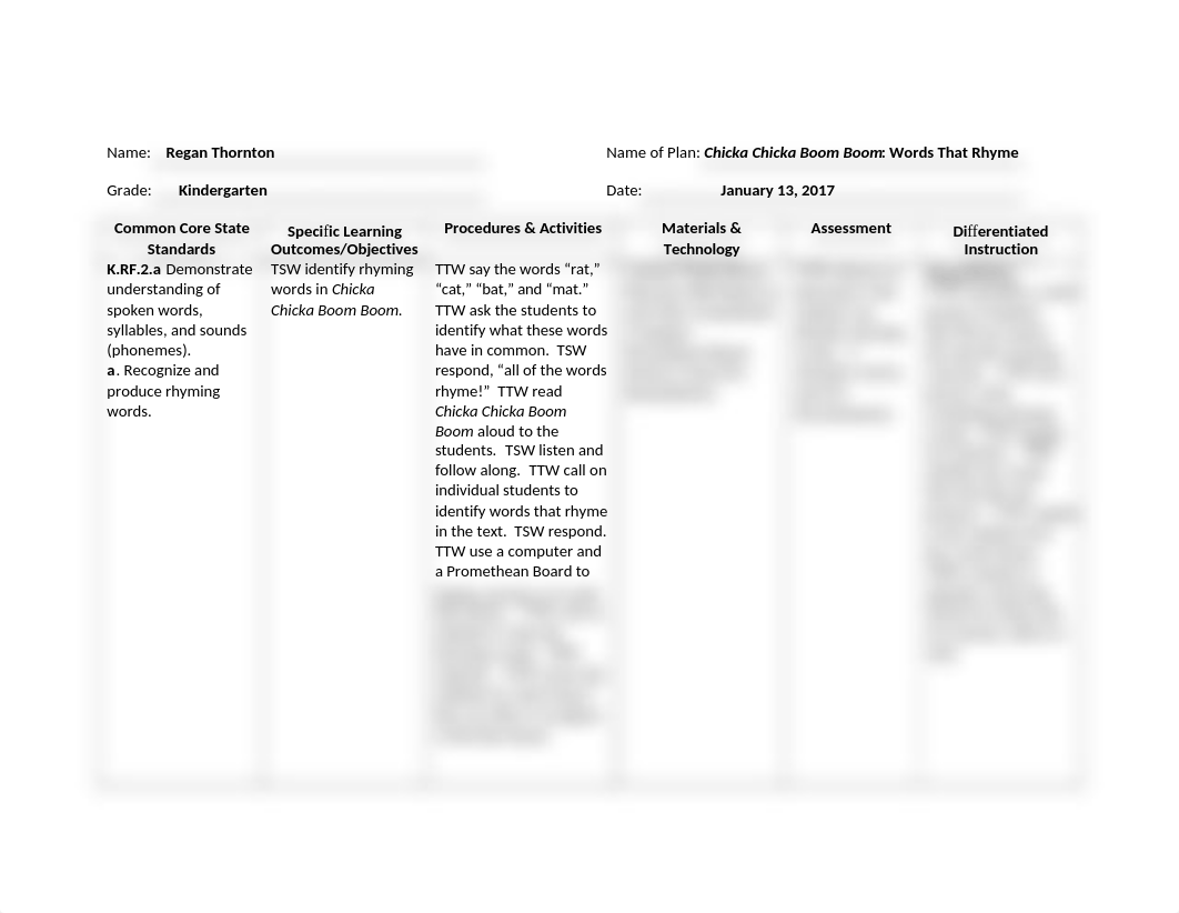 Chicka Chicka Boom Boom - Words That Rhyme - Lesson Plan 2.docx_d7bs0plcnkx_page1
