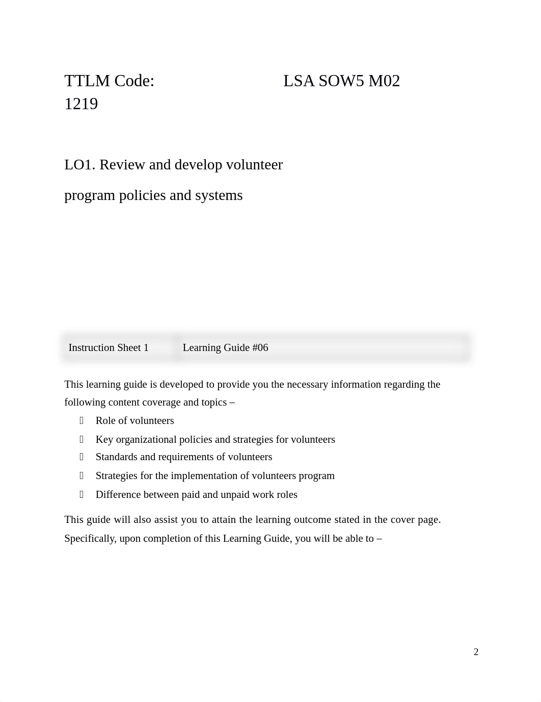 02  Learning Guide for Developing and managing volunteerism work force development.docx_d7bzi6y84vr_page2