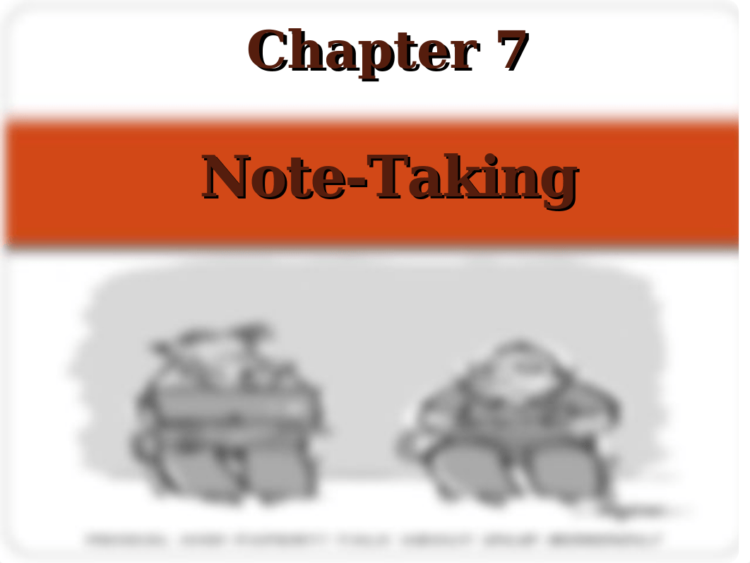 Ch 7 _ Notetaking _  A Pocket Guide to College Success.ppt_d7c50l26slm_page1