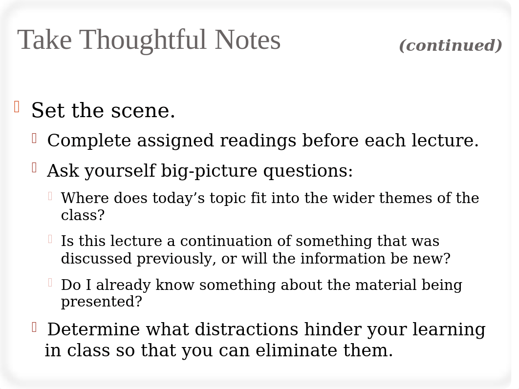 Ch 7 _ Notetaking _  A Pocket Guide to College Success.ppt_d7c50l26slm_page3