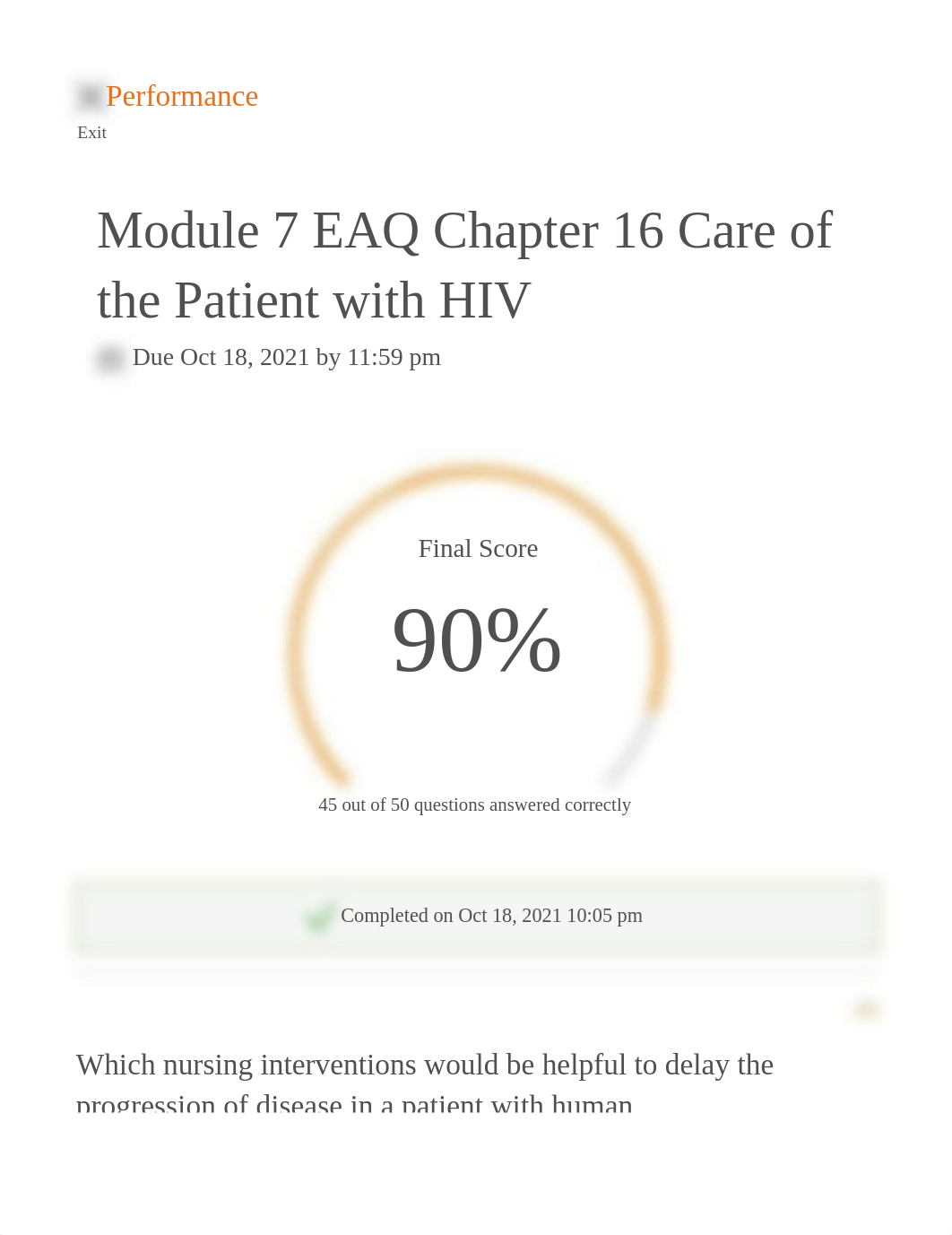 Elsevier Adaptive Quizzing - Quiz performance 3.pdf_d7cf4wz9s0y_page1