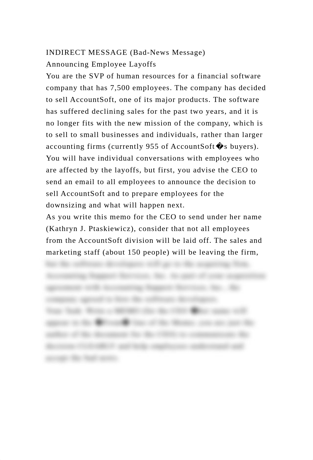 INDIRECT MESSAGE (Bad-News Message)Announcing Employee LayoffsYo.docx_d7cgw4mjr1d_page2