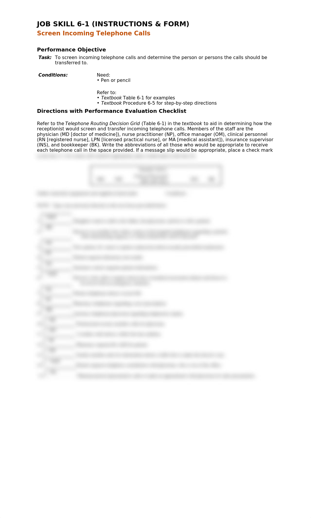 JOB SKILL 6-1 Screen Incoming Telephone Calls (Instructions & Form).docx_d7clearvw0h_page1