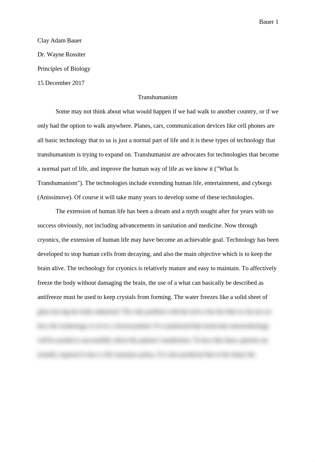 Bauer, Clay Adam J. Transhumanism Essay.docx_d7crcr65zku_page1