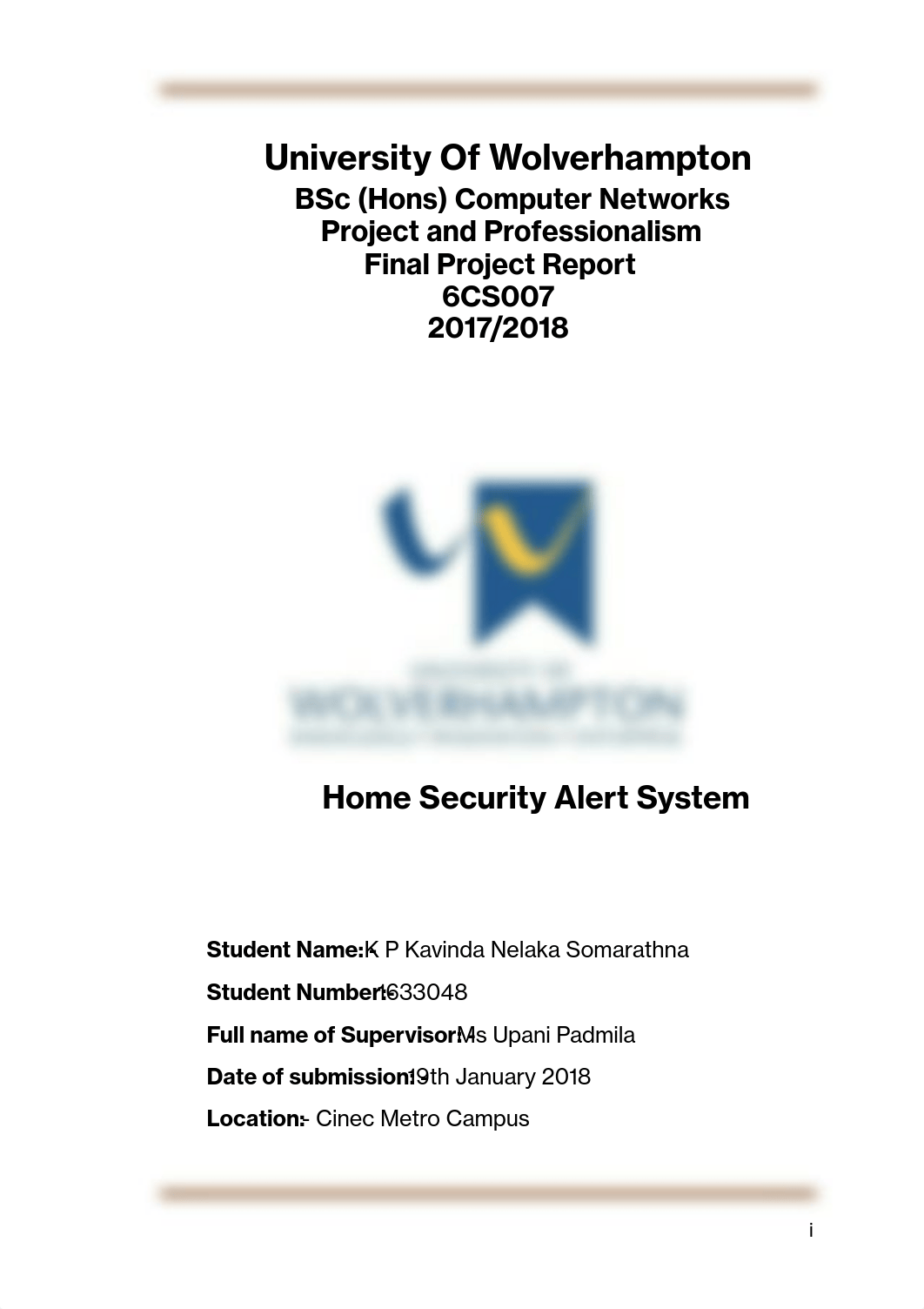 1633048 Home Security Alert System Project Report.pdf_d7cxul87xfx_page1