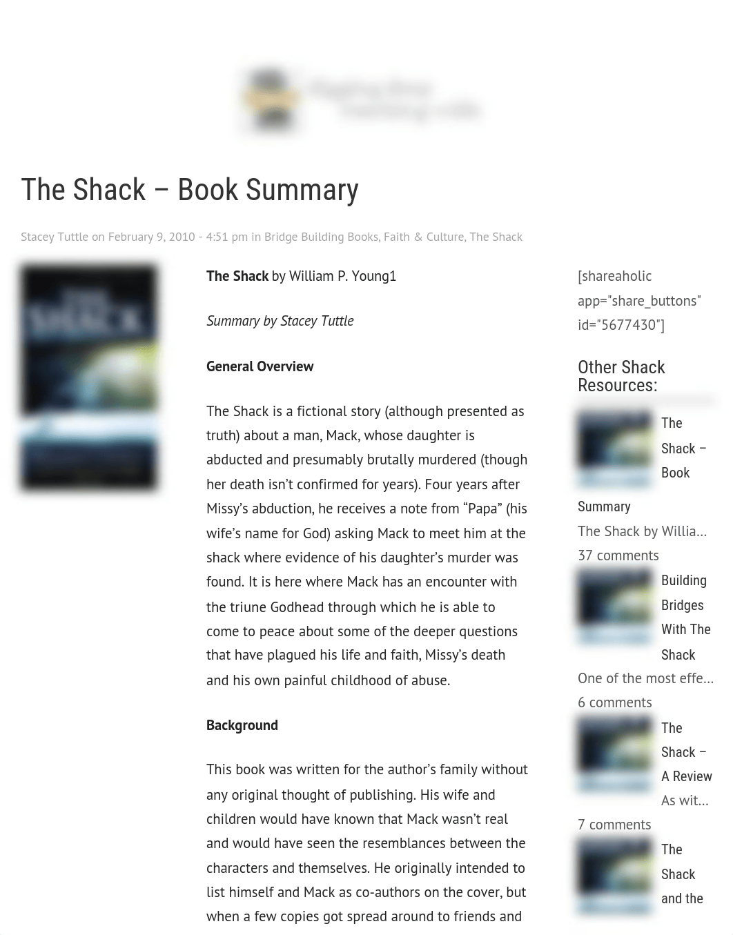 The Shack - Book Summary | Shepherd Project Ministries_d7czllyhiev_page1