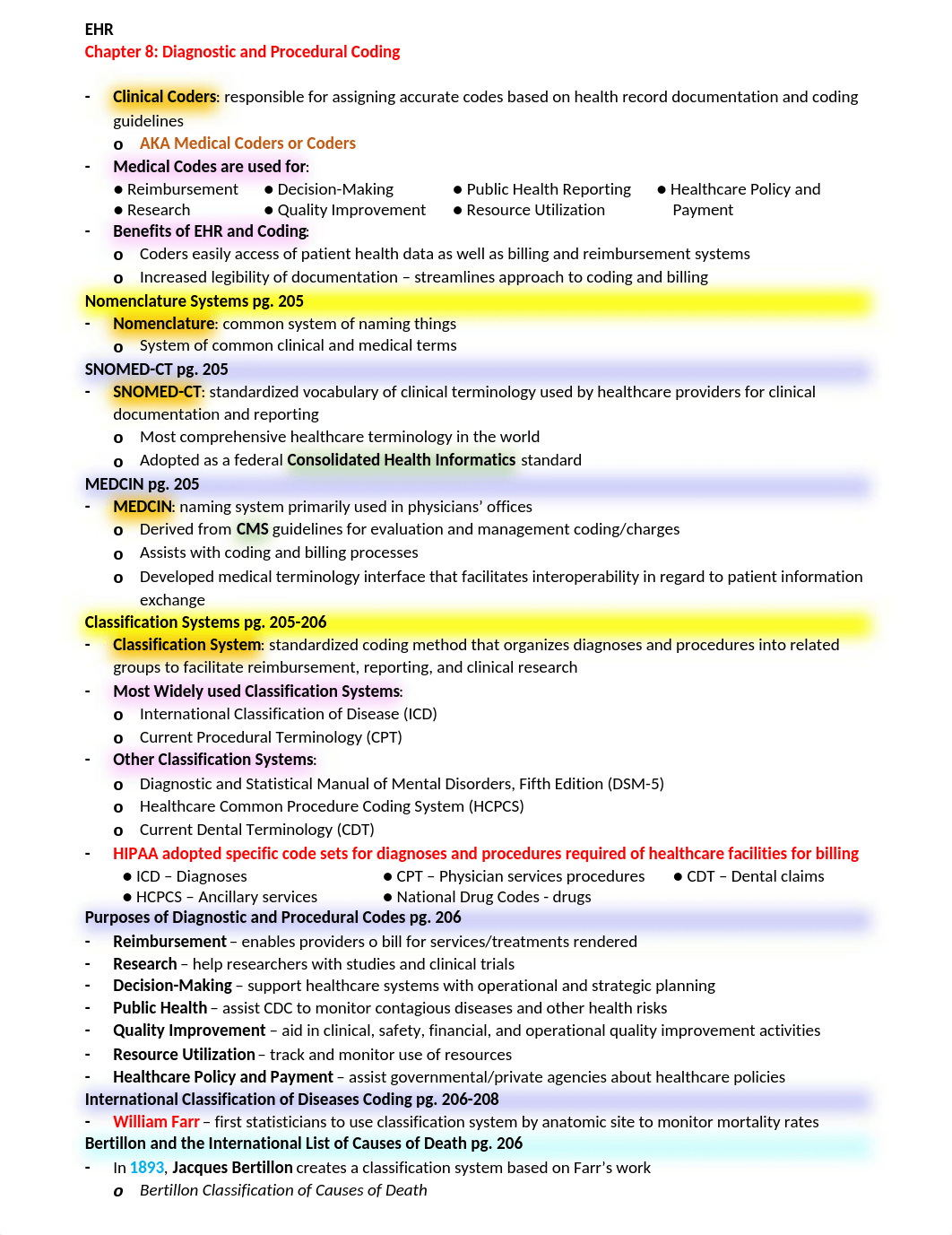 Chapter 8 Notes - Diagnostic and Procedural Coding.docx_d7d6fuv91f0_page1