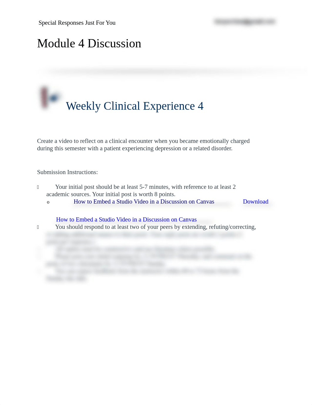 Module 4 Discussion Weekly Clinical Experience 4.docx_d7daghk5uoz_page1