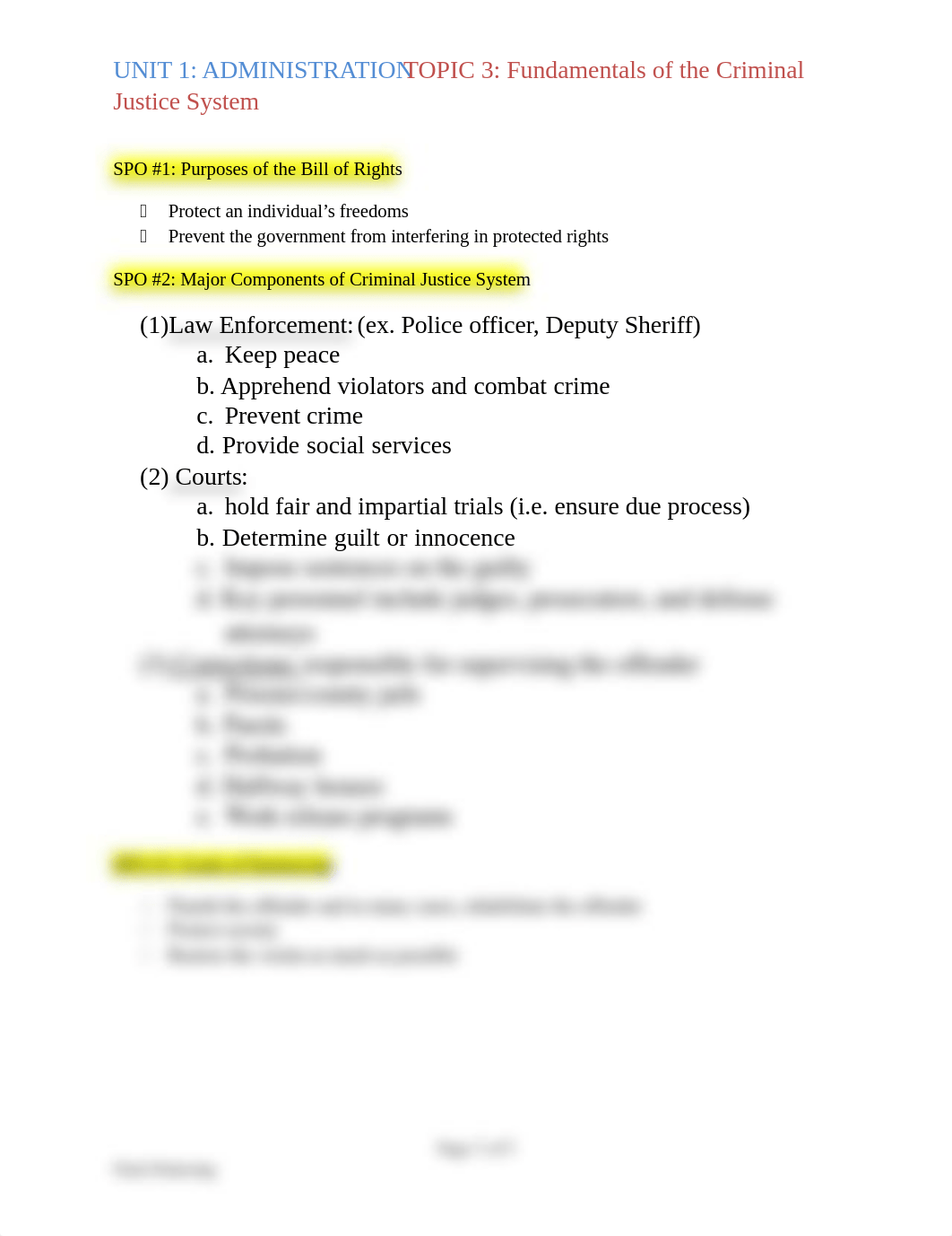 Unit 1 - Topic 3  Fundamentals of the Criminal Justice System.docx_d7db9oc2wu6_page1
