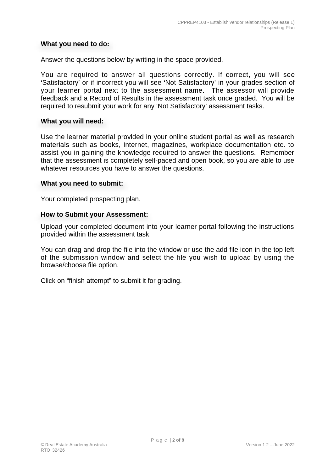 REAA - Prospecting Plan (VIC) v1.2 Annie.docx_d7df8sw28aw_page2