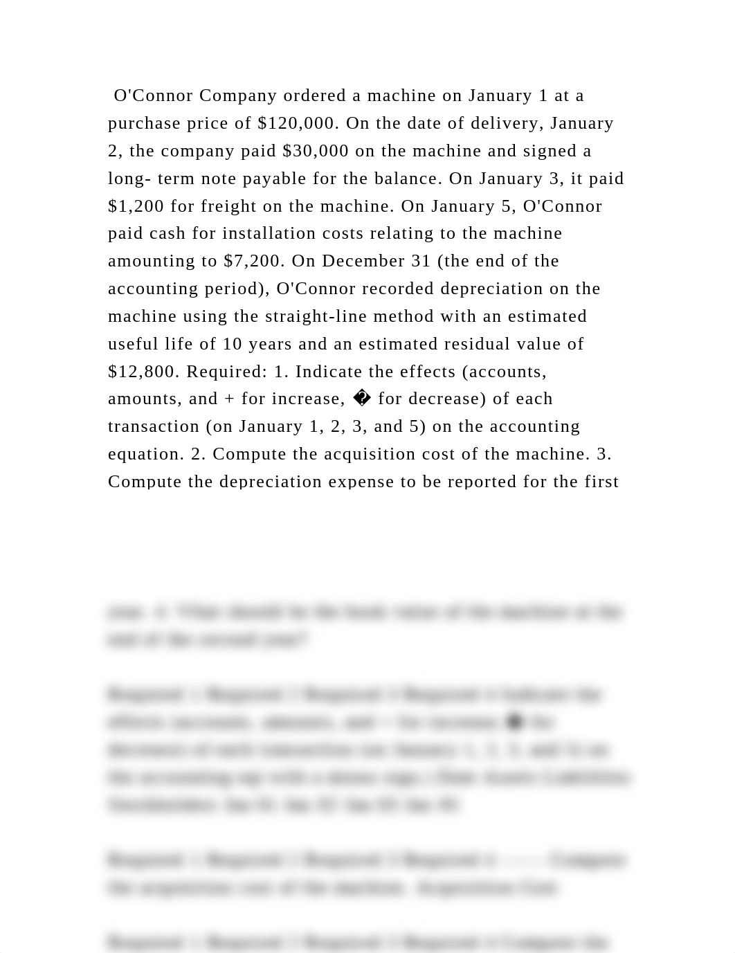 OConnor Company ordered a machine on January 1 at a purchase price o.docx_d7dlk57pg18_page2