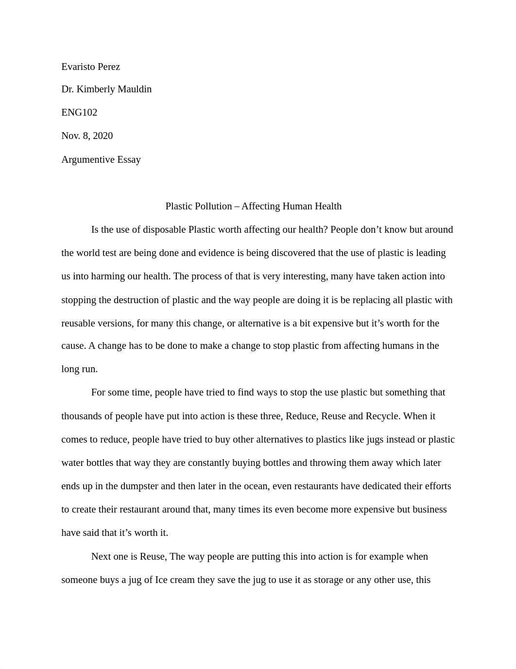 Plastic Pollution - Affecting Human Health.docx_d7dm9ubmij7_page1