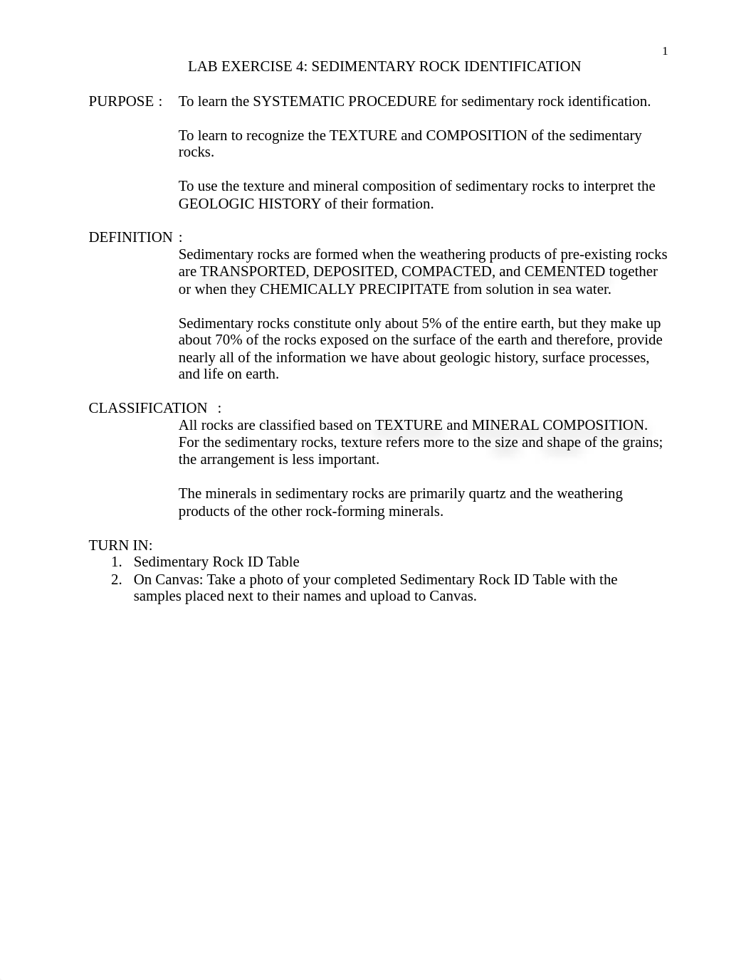 GEO1015 Lab 4 (sedimentary rocks) - S20.pdf_d7drlnd80jd_page1