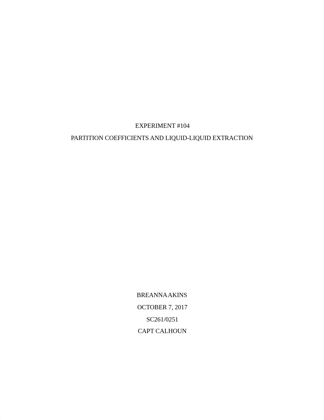 Exp 104 Partition Coefficients and Liquid-Liquid Extraction.docx_d7dttgbs7hb_page1