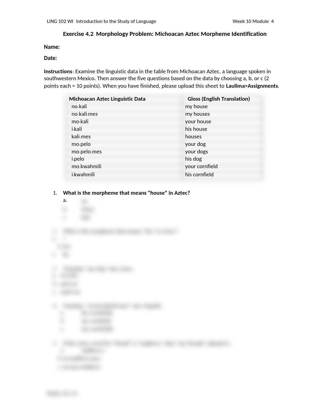 Exercise 4.2 Morphology Practice Michoacan Aztec.doc_d7euwsfhywd_page1