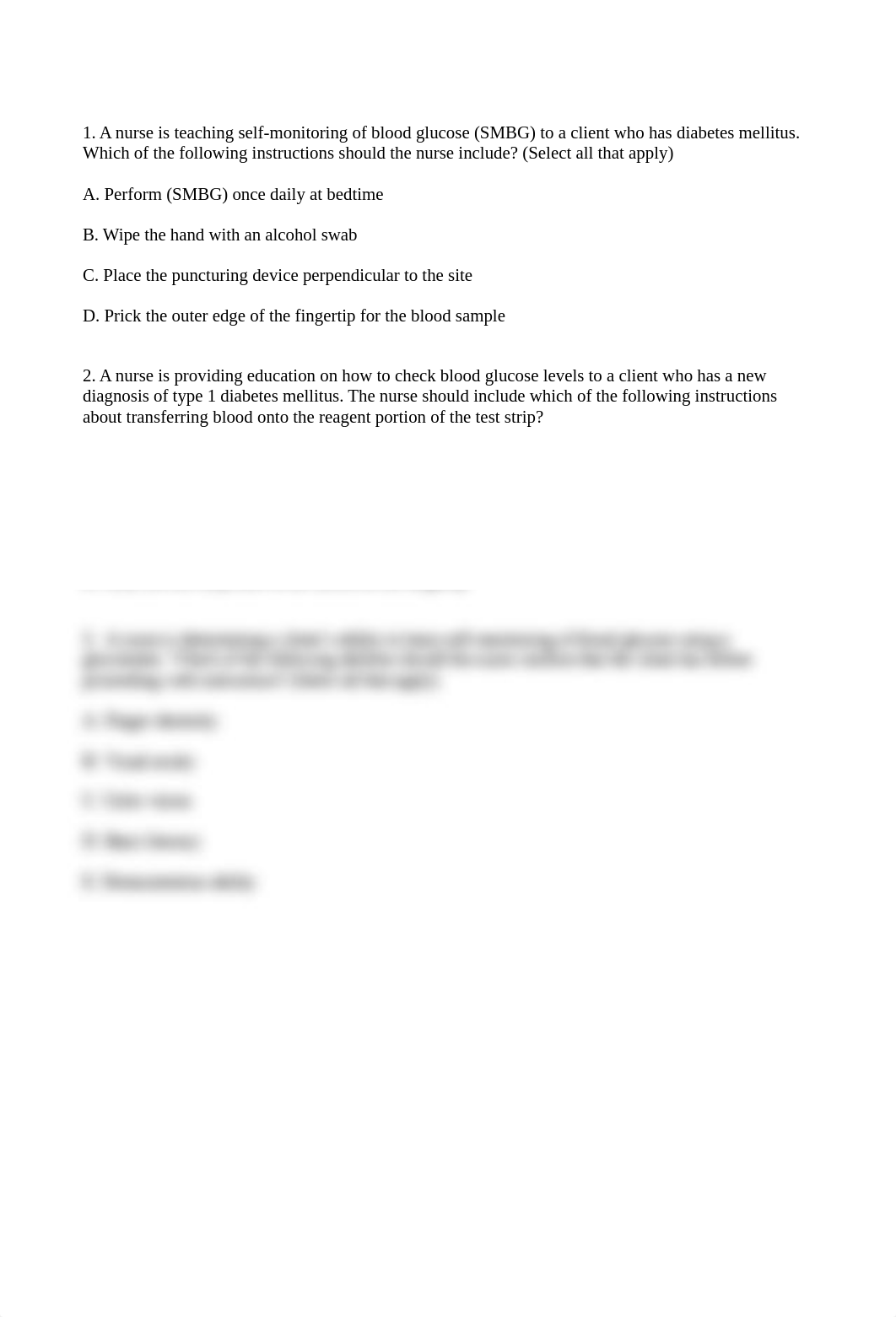 Question on Teaching clients how to check their blood sugar 6.odt_d7ex308x8x3_page1