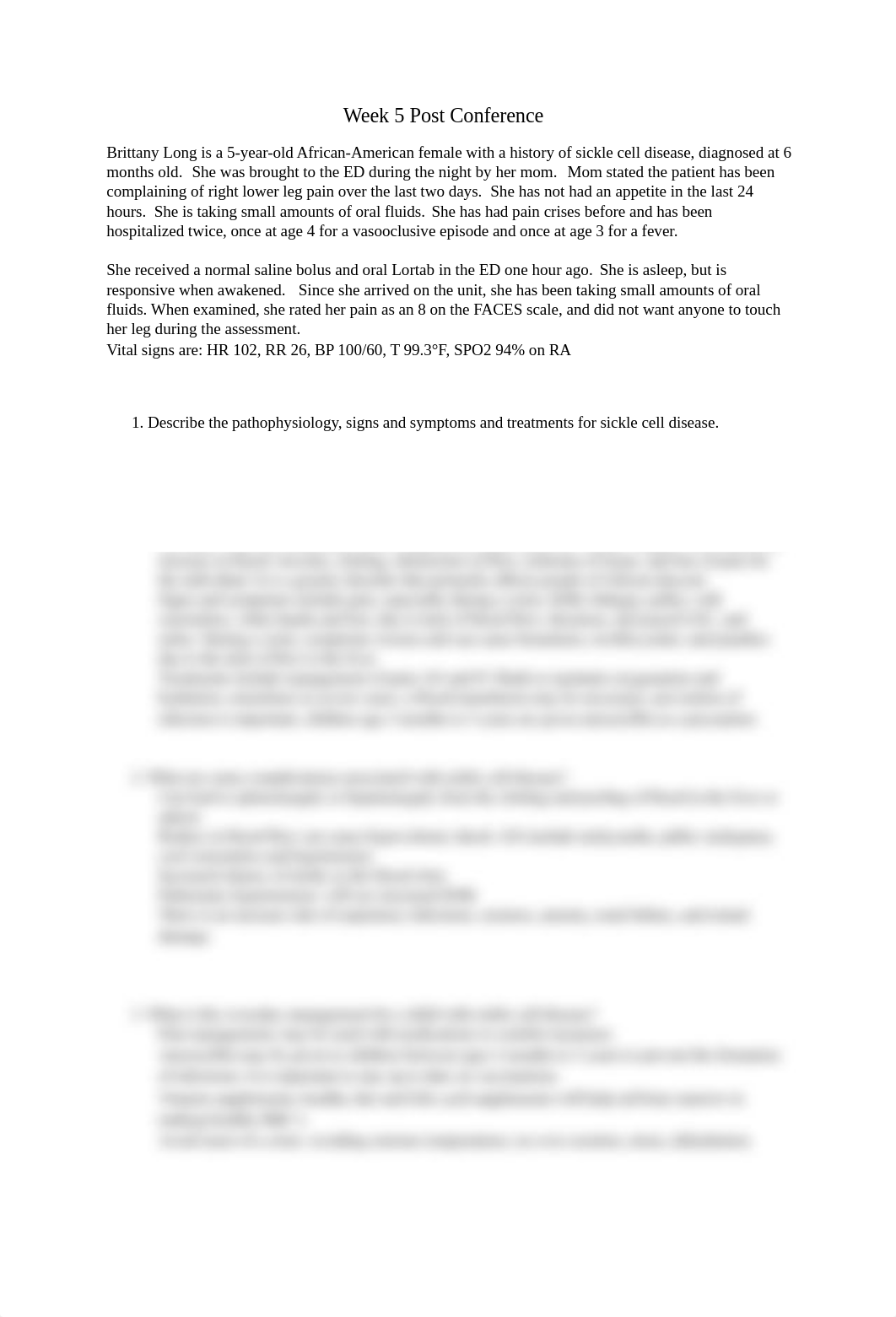 Pediatrics Case Study Week 5- sickle cell anemia.docx_d7f04g1oz8y_page1