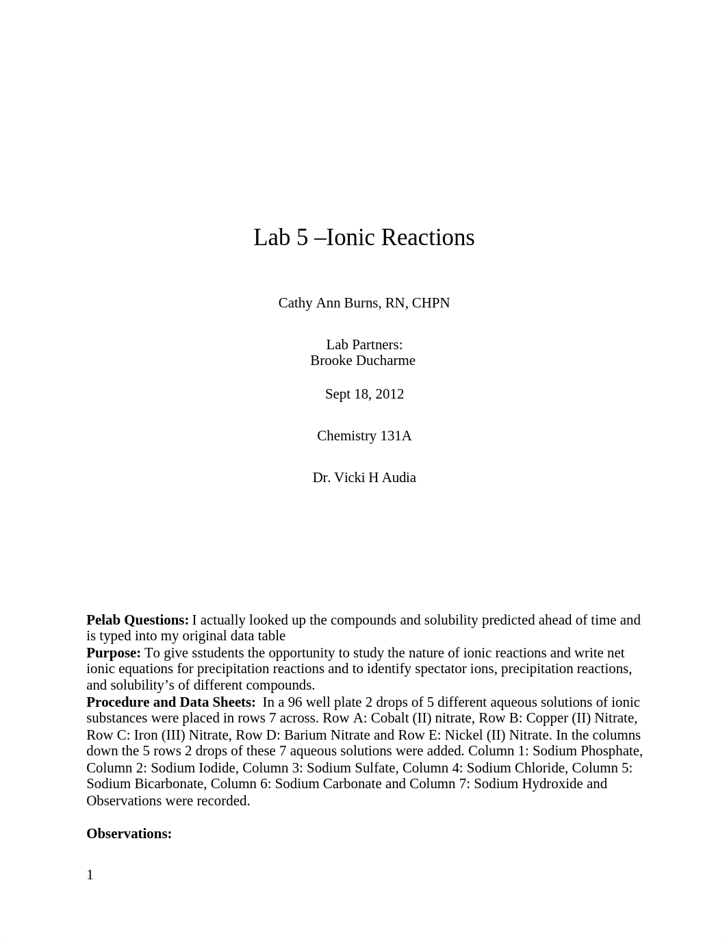 Lab 5 Ionic reactions Report_d7f1a03smam_page1