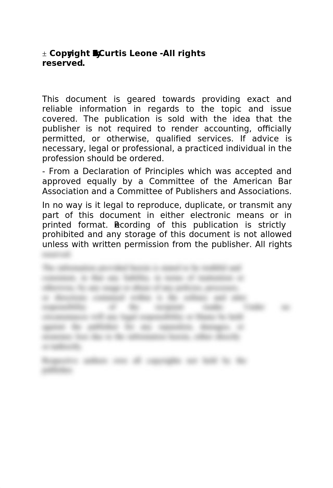 Self Discipline Mindset Why Self Discipline Is Lacking in Most and How to Unleash It Now by Curtis L_d7f3o5qk3gr_page5