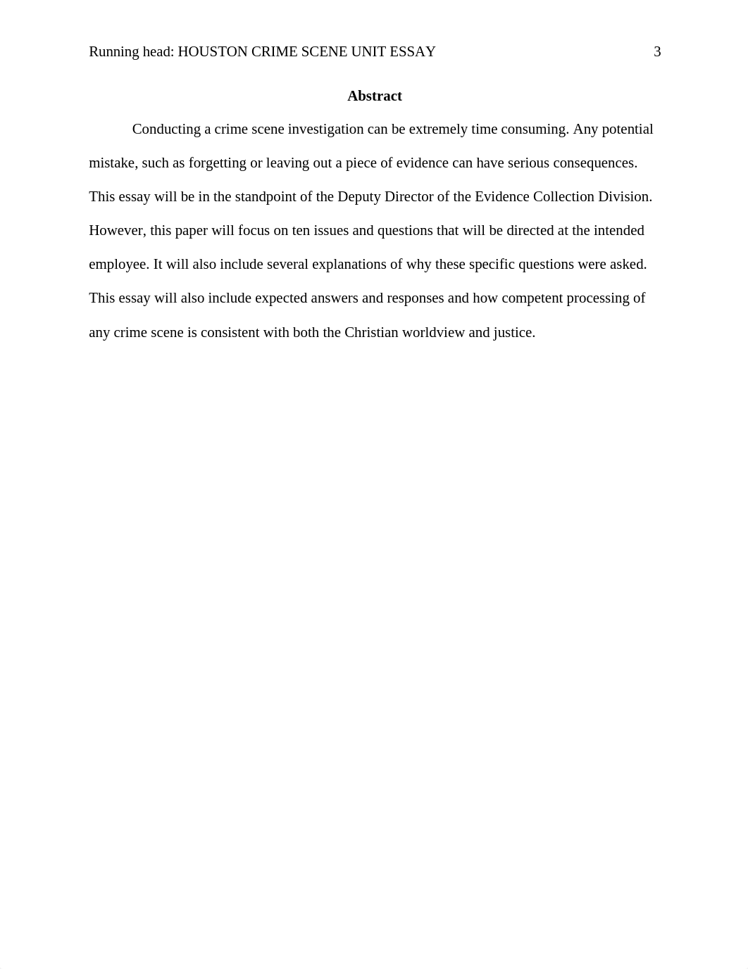 CJUS 362 Houston Crime Scene Unit Essay- Annamarie B^L.docx_d7fdvcs2vwz_page3