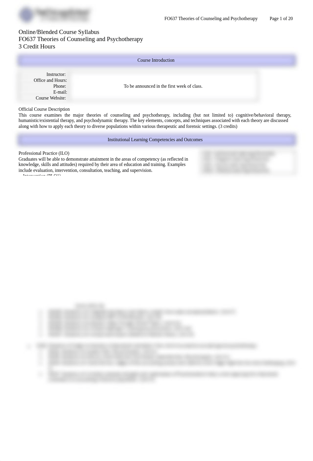 3. FO637 Theories of Counseling and Psychotherapy Syllabus.pdf_d7fg4cxtzy0_page1