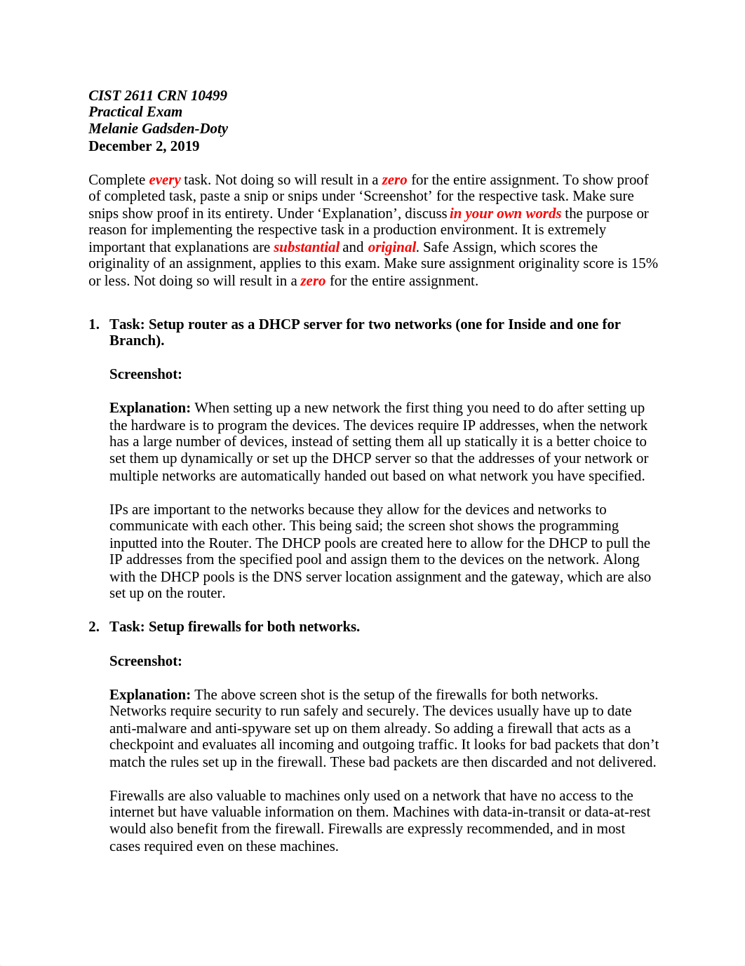 CIST 2611 CRN 10499 Practical Exam Melanie Gadsden-Doty.docx_d7g0jtnz6nh_page1