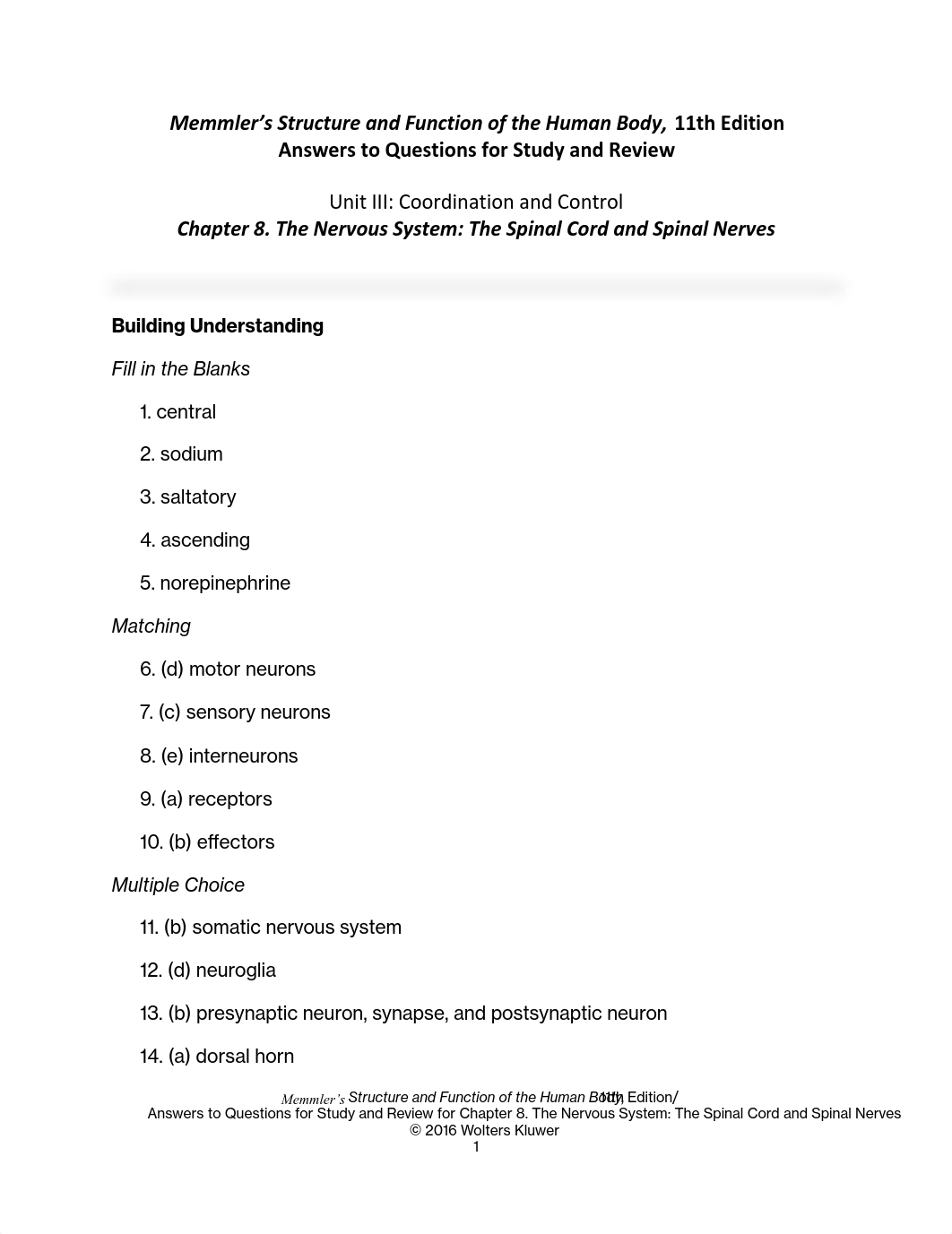 Chapter 8 Study and Review Answers Memmlers Structure and Function of the Human Body_d7g4sl4hgeq_page1