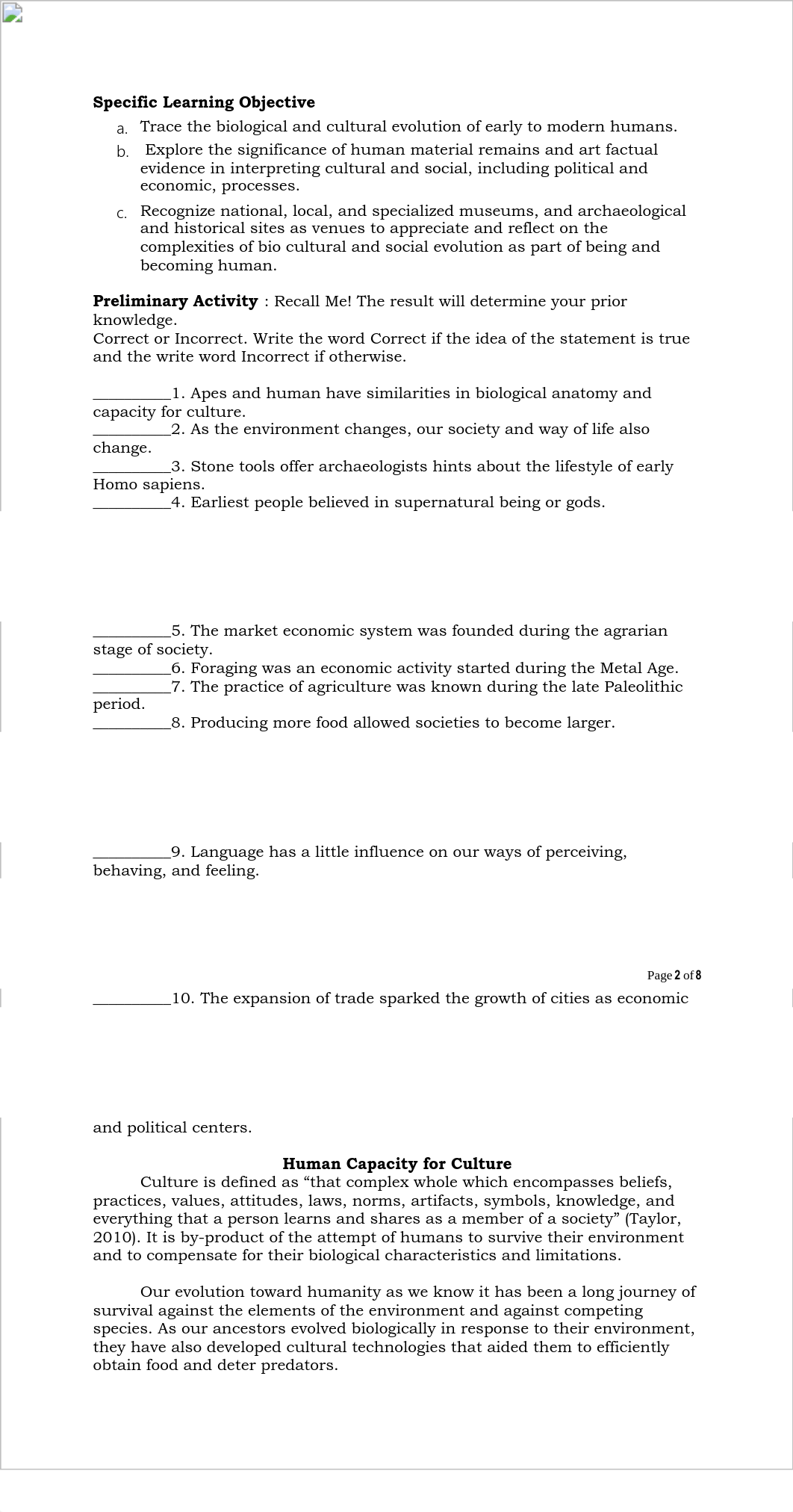 2ND QUARTER_UCSP_MODULE Human Bio-Cultural Social Evolution.pdf_d7gav7uoaj8_page2