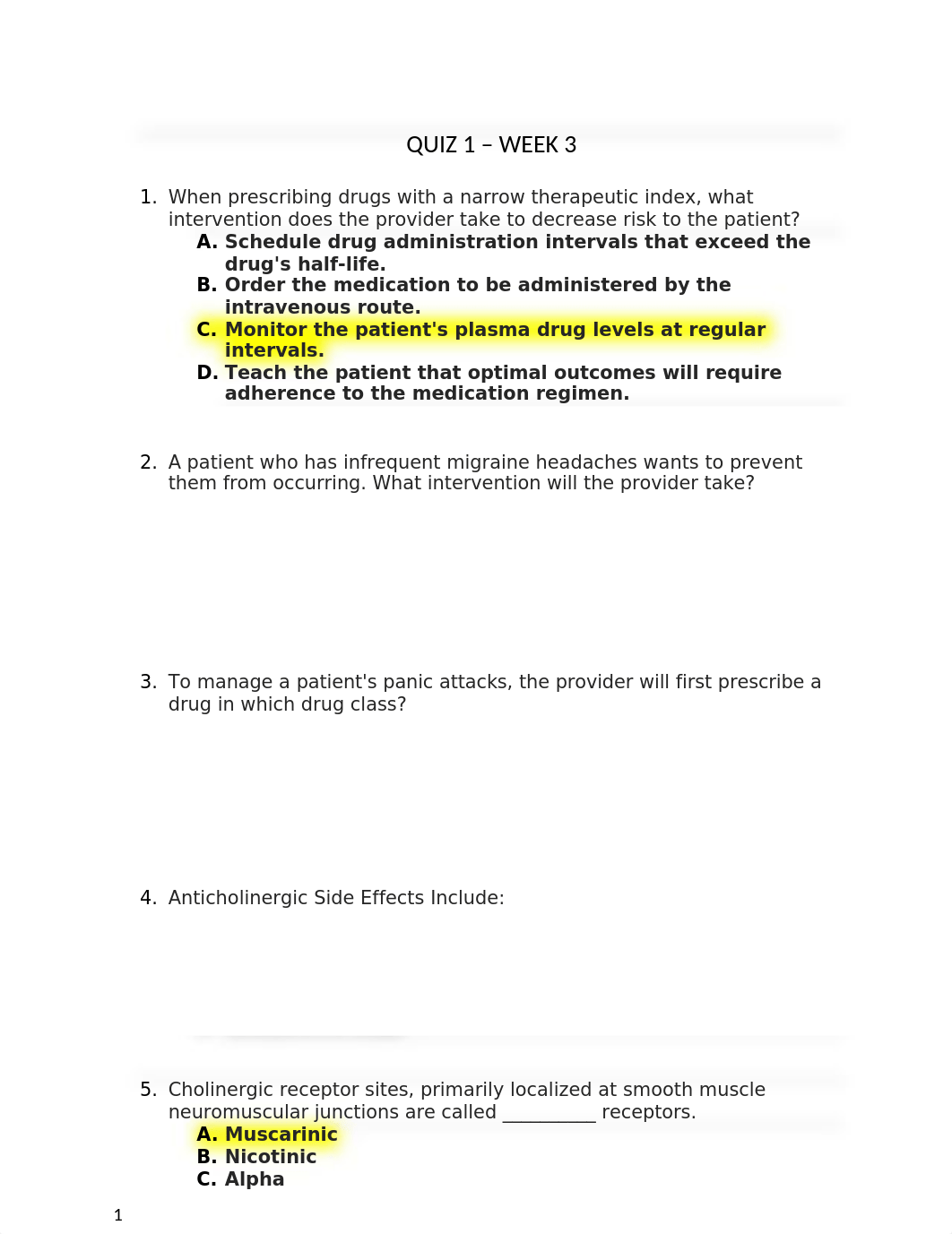 YSU MOD 3 QUIZ 1 ADV PHARM.docx_d7gcwd8wkzl_page1