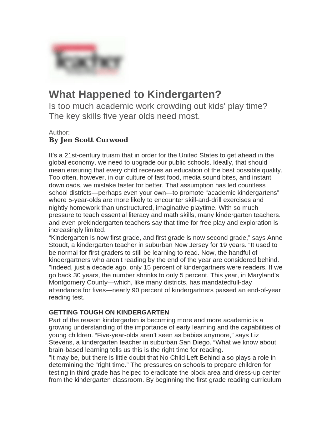 KINDERGARTEN TODAY - What Happened to Kindergarten_ .docx_d7gdq3t2u1x_page1