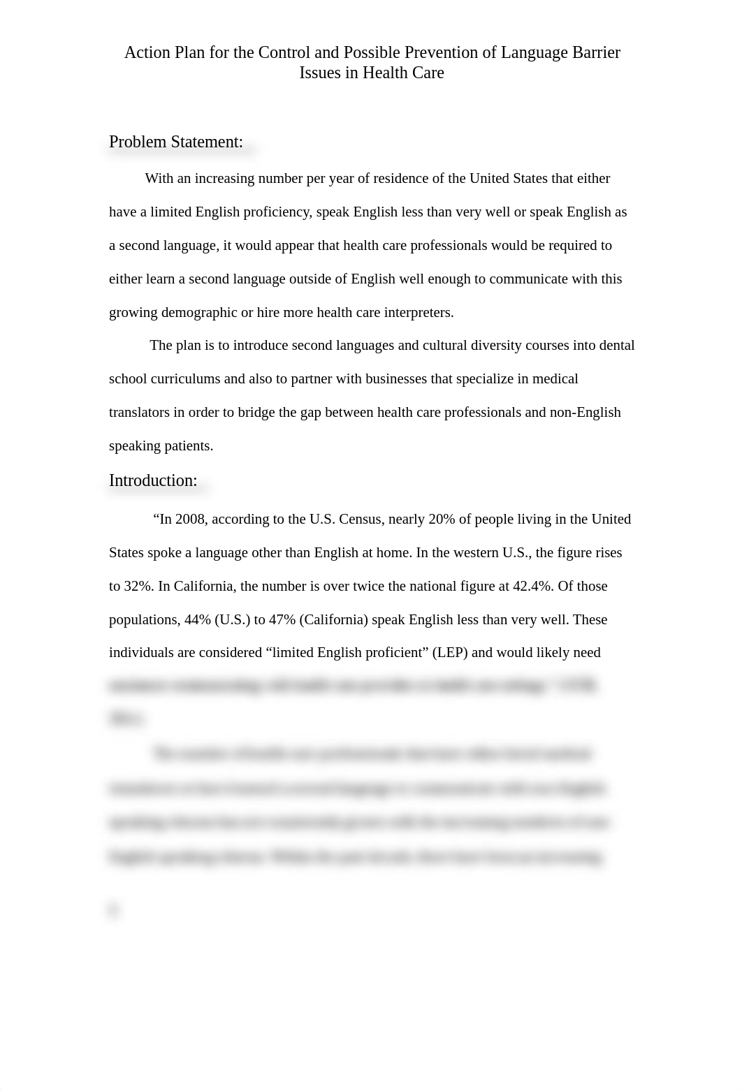 Action Plan for the Control and Possible Prevention of Language Barrier Issues in Health Care.docx_d7gku0xh8zs_page2