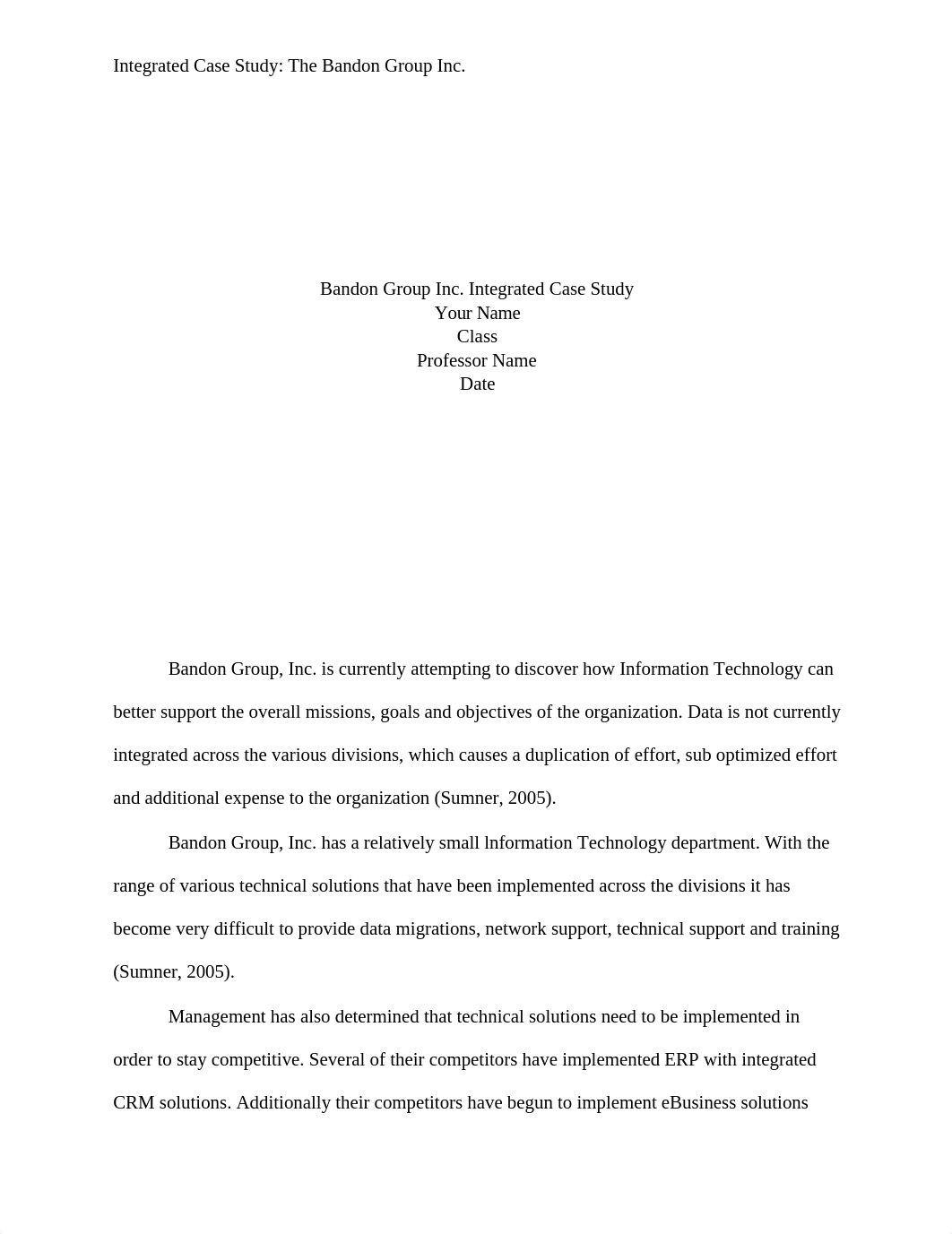 Bandon Group Inc. Integrated Case Study Paper - APA Format + References_d7gq1gh6rze_page1