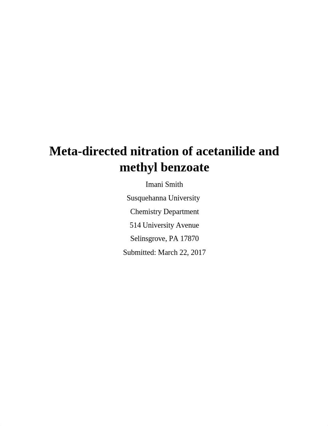 Nitration of acetanilide and methyl benzoate.docx_d7gyxdi0420_page1