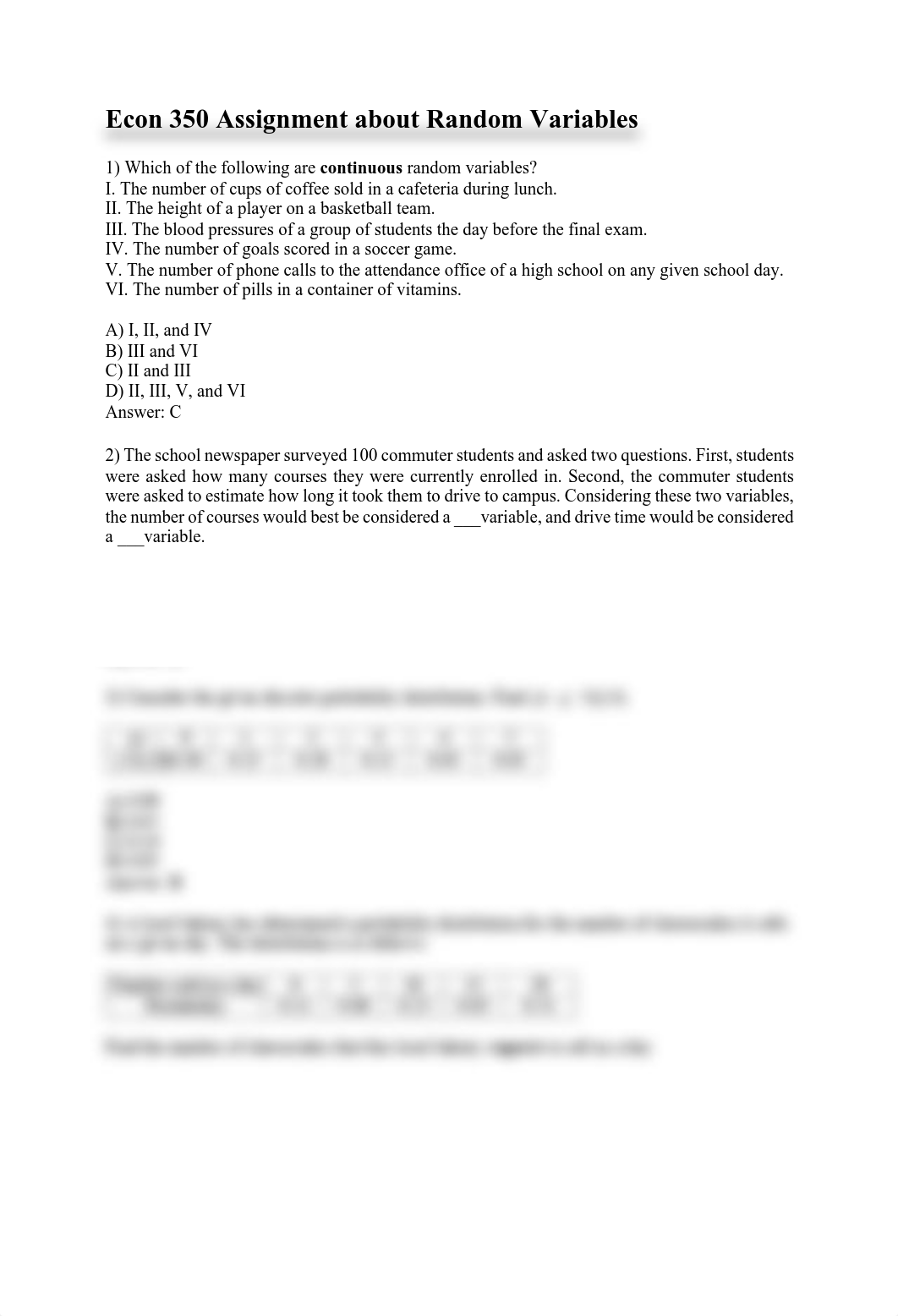 ECON Statistics - Assignment about Random Variables.pdf_d7hy2ey72h2_page1