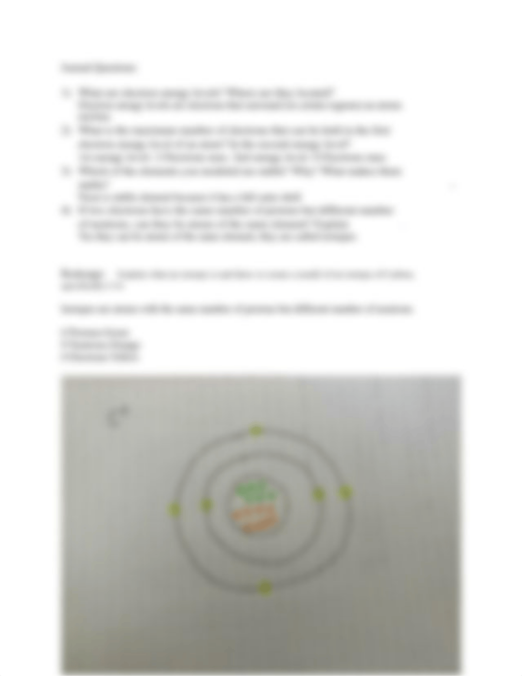 Lab #4 Atomic Models, Bonding and Isotopes.pdf_d7i8o5yt4ix_page2