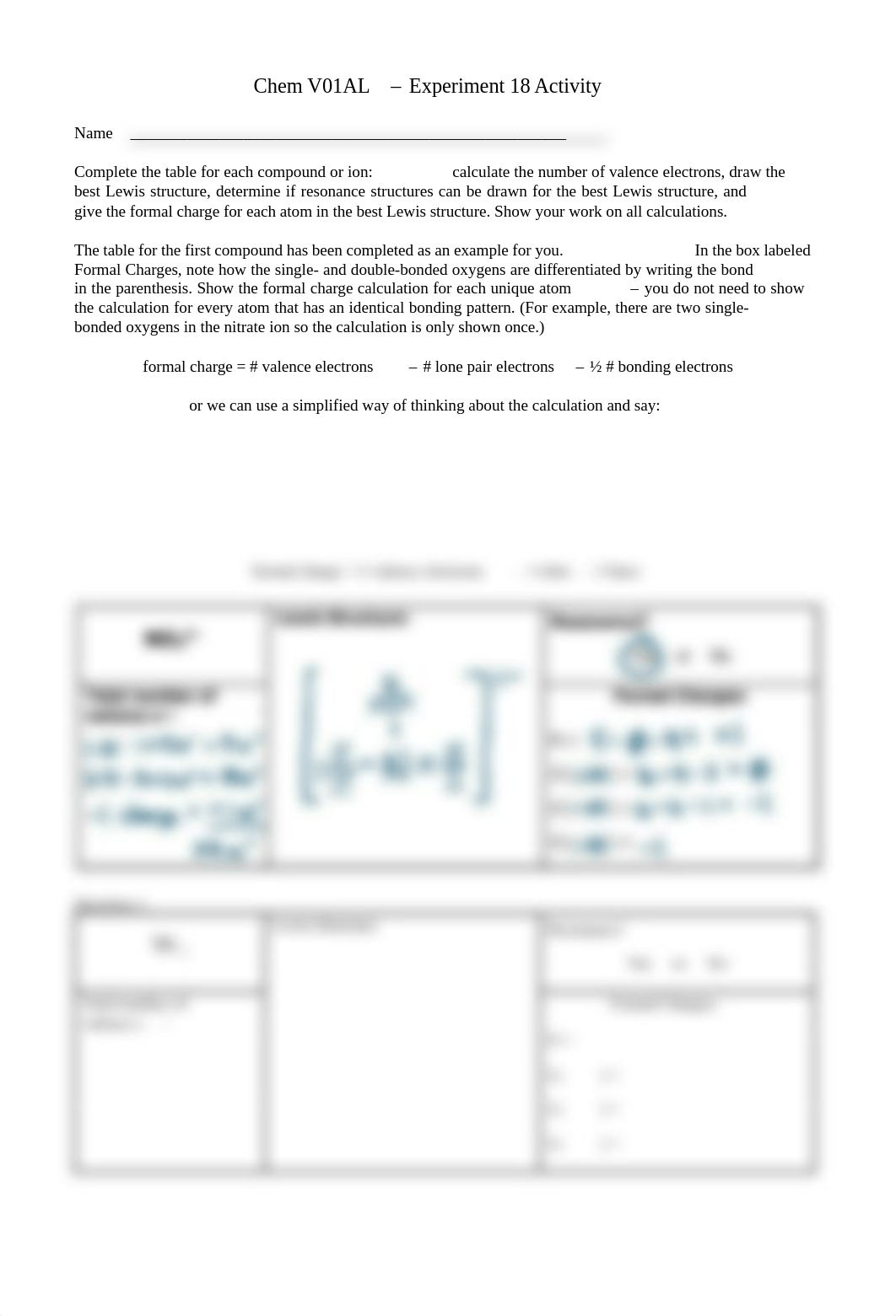 Chem V01AL - Experiment 18 Lewis Structures - Part 1 - F20.pdf_d7i9c48l4q1_page1