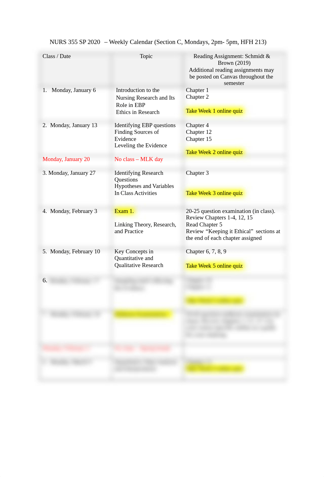 NURS355 C SP 2020 Weekly Calendar  (1).docx_d7ikqyva5oy_page1