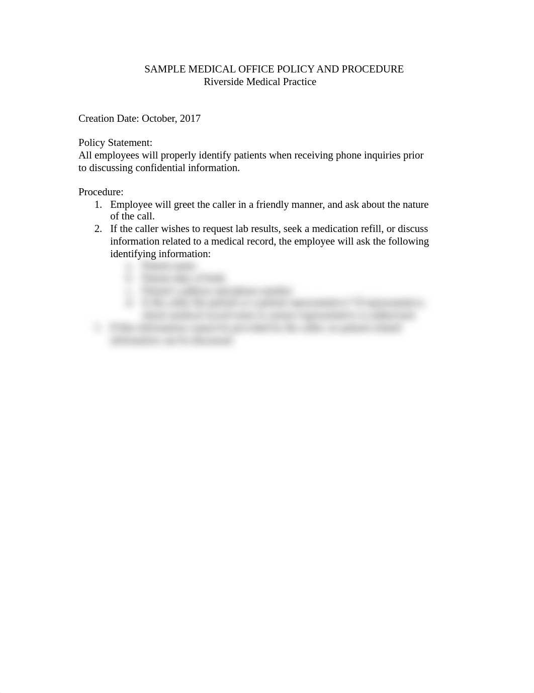 SAMPLE MEDICAL OFFICE POLICY AND PROCEDURE.docx_d7j70tykaet_page1