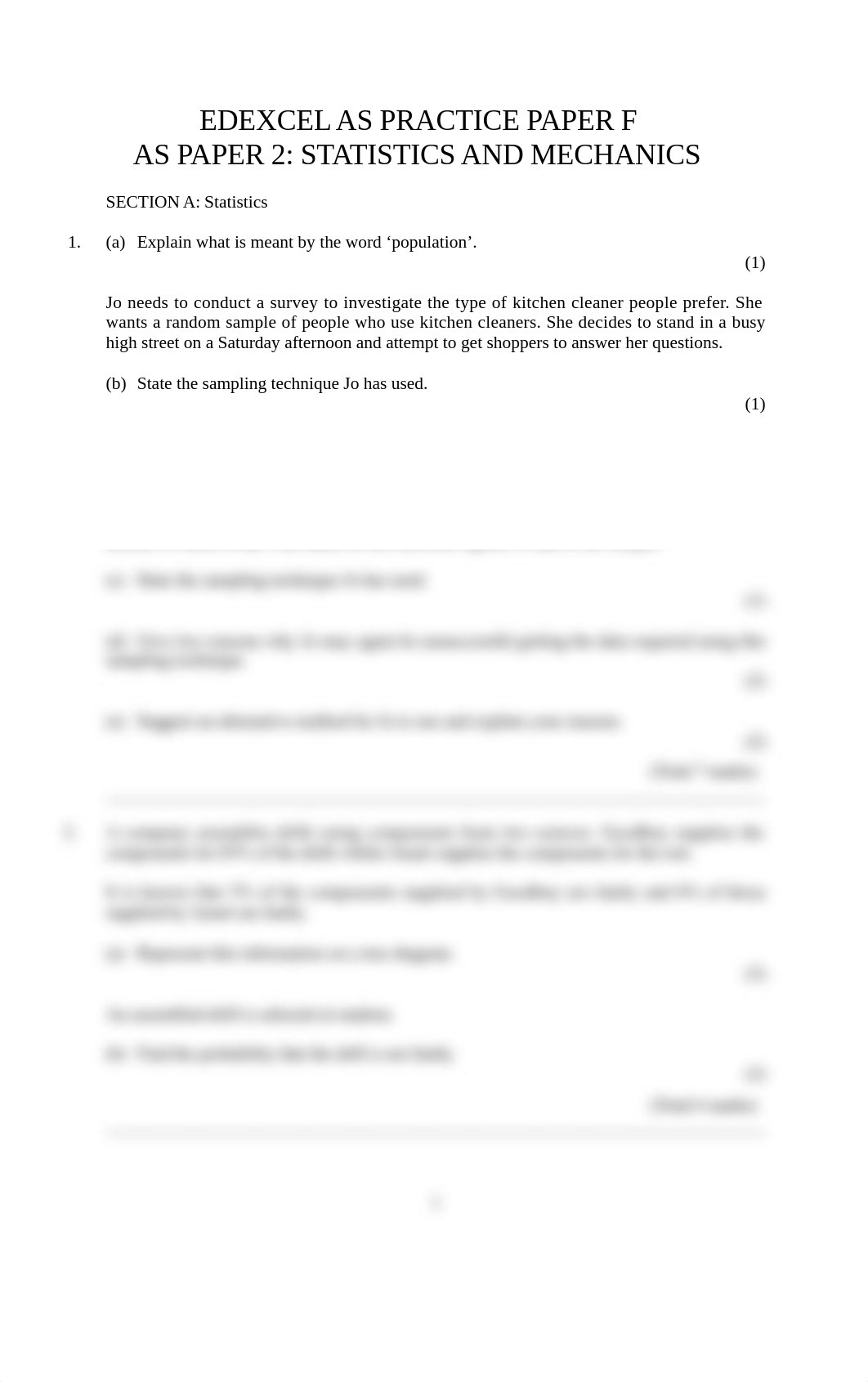 11 AS Statistics and Mechanics Practice Paper F shortened to fit on 4 pages.docx_d7jj86trg2r_page1