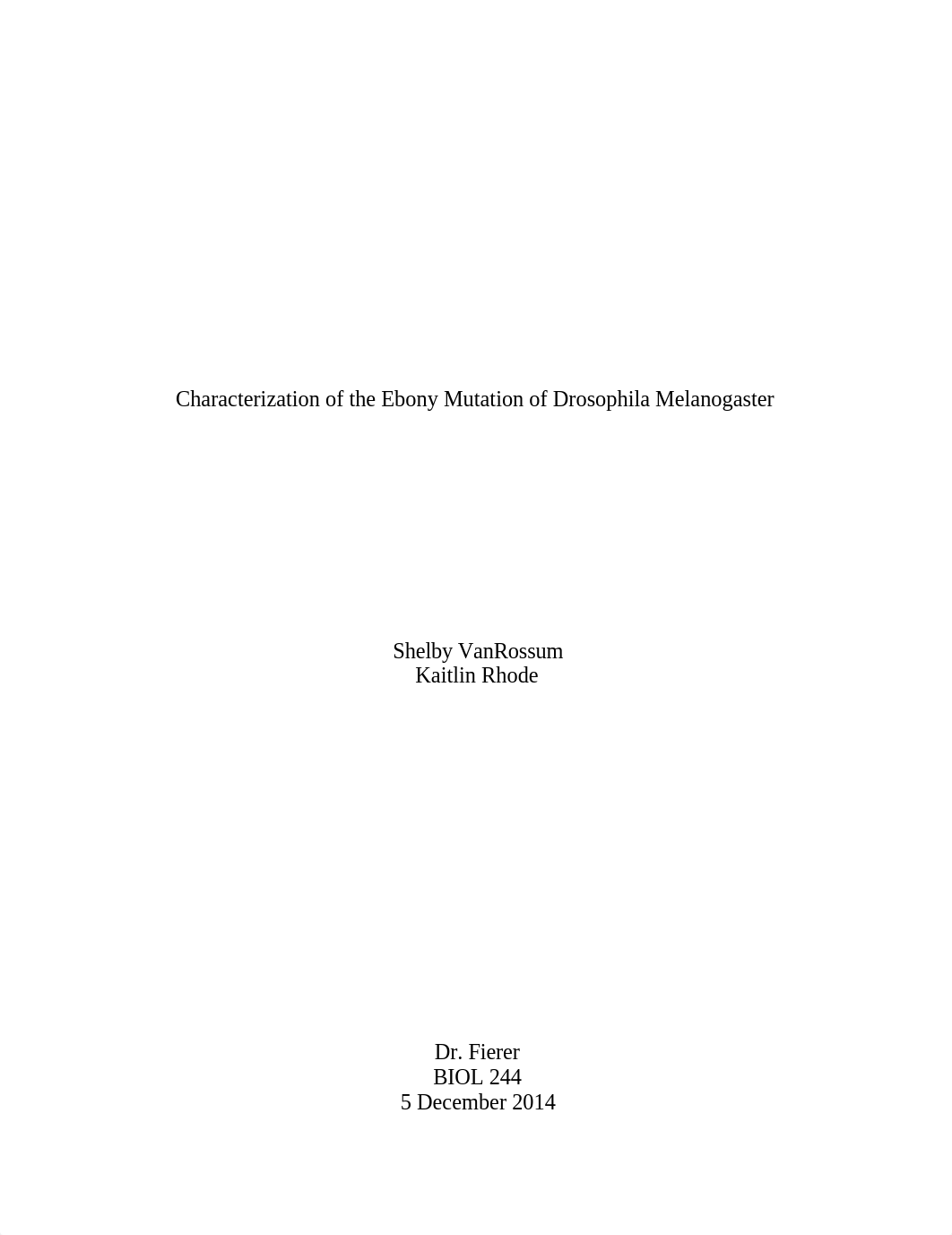 Characterization of Drosophila Melanogaster Ebony Mutation_d7jrt605nsa_page1