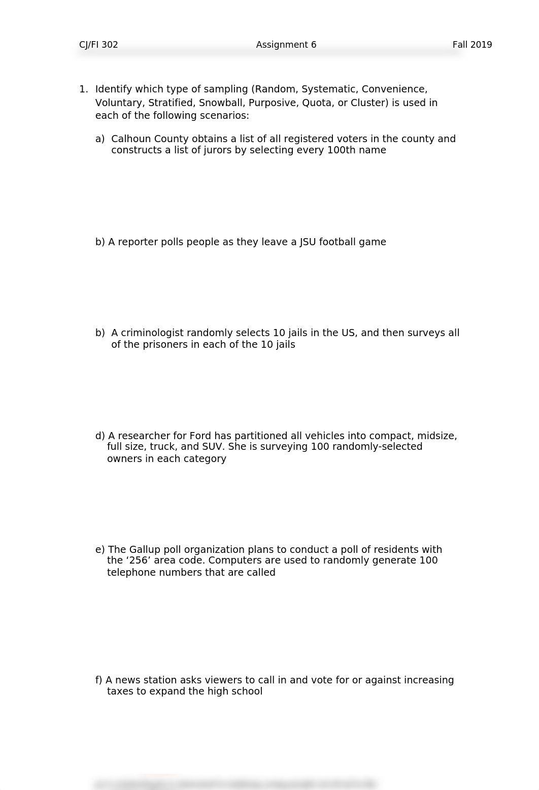 CJ & FI 302 Fall 2019 Assignment 6 (3) correct answers.docx_d7jx50v0u9y_page1