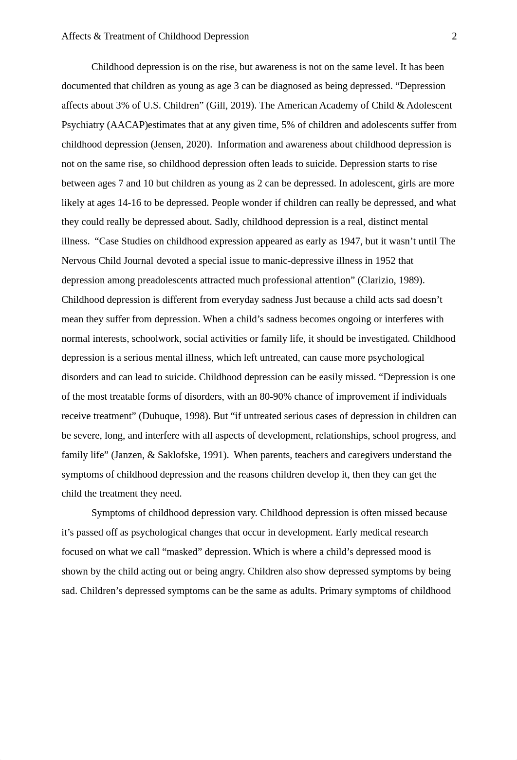 How Does Childhood Depression Affect Children. Lacinda Leverkuhn.docx_d7jy7zwqv9q_page2