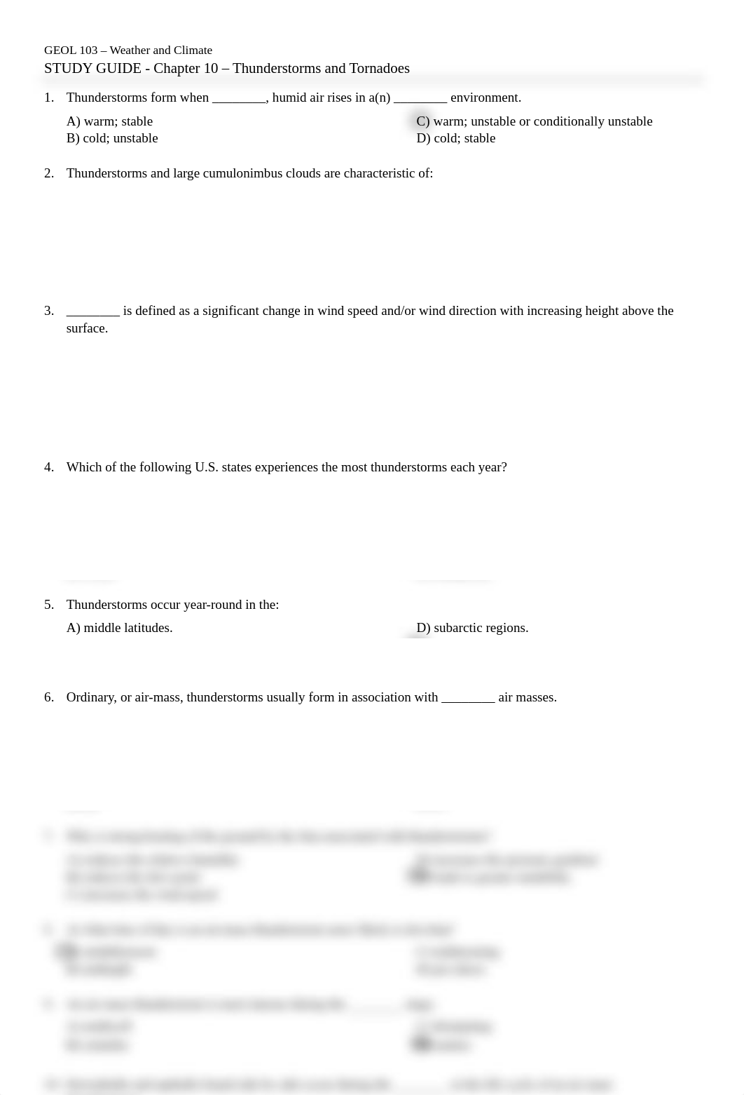 GEOL 103 - Ch 10 Study Guide.pdf_d7k06vxi7f3_page1