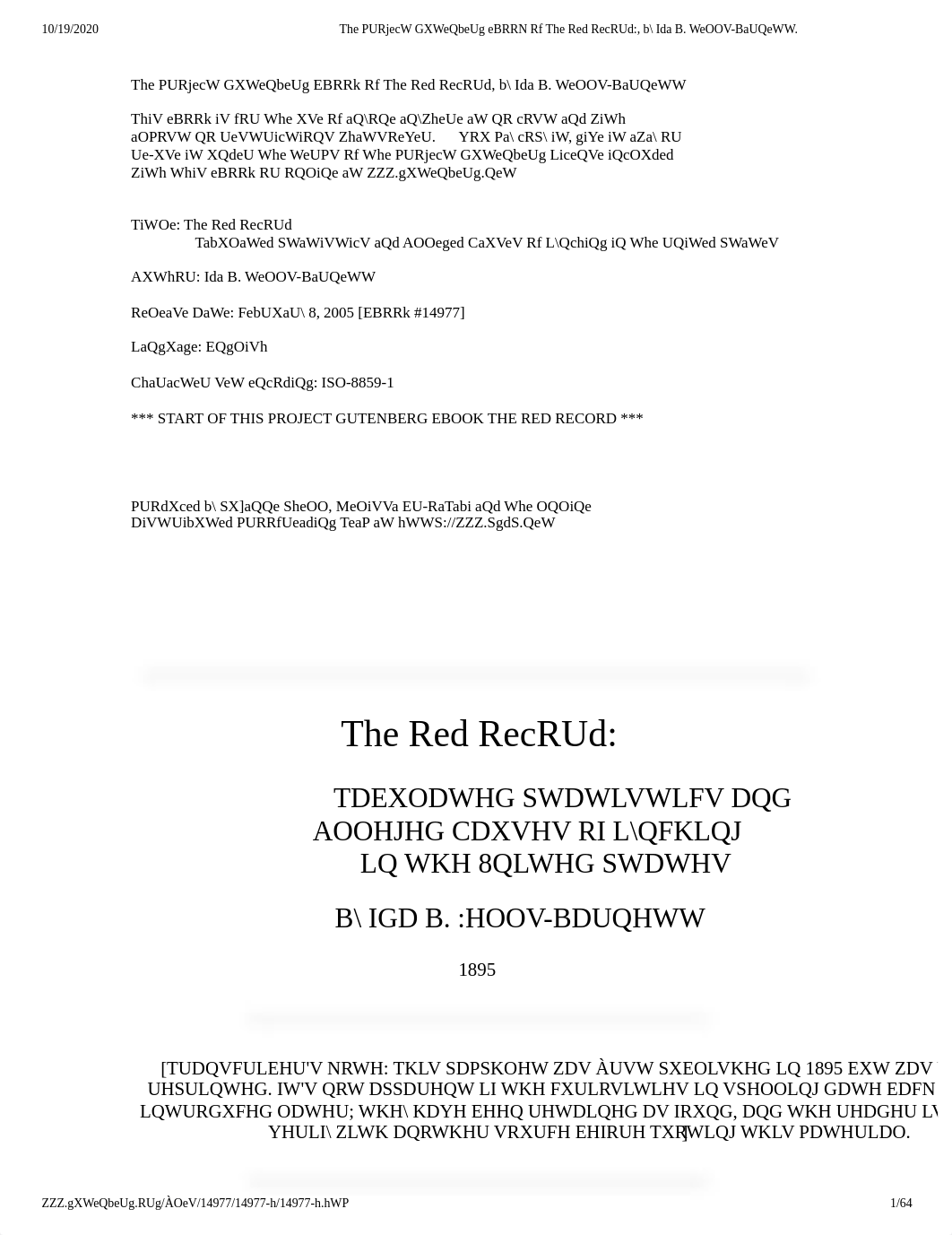 The Red Record (Ch. 1-4)_, by Ida B. Wells-Barnett_ The Project Gutenberg eBook (1).pdf_d7k7guw123p_page1