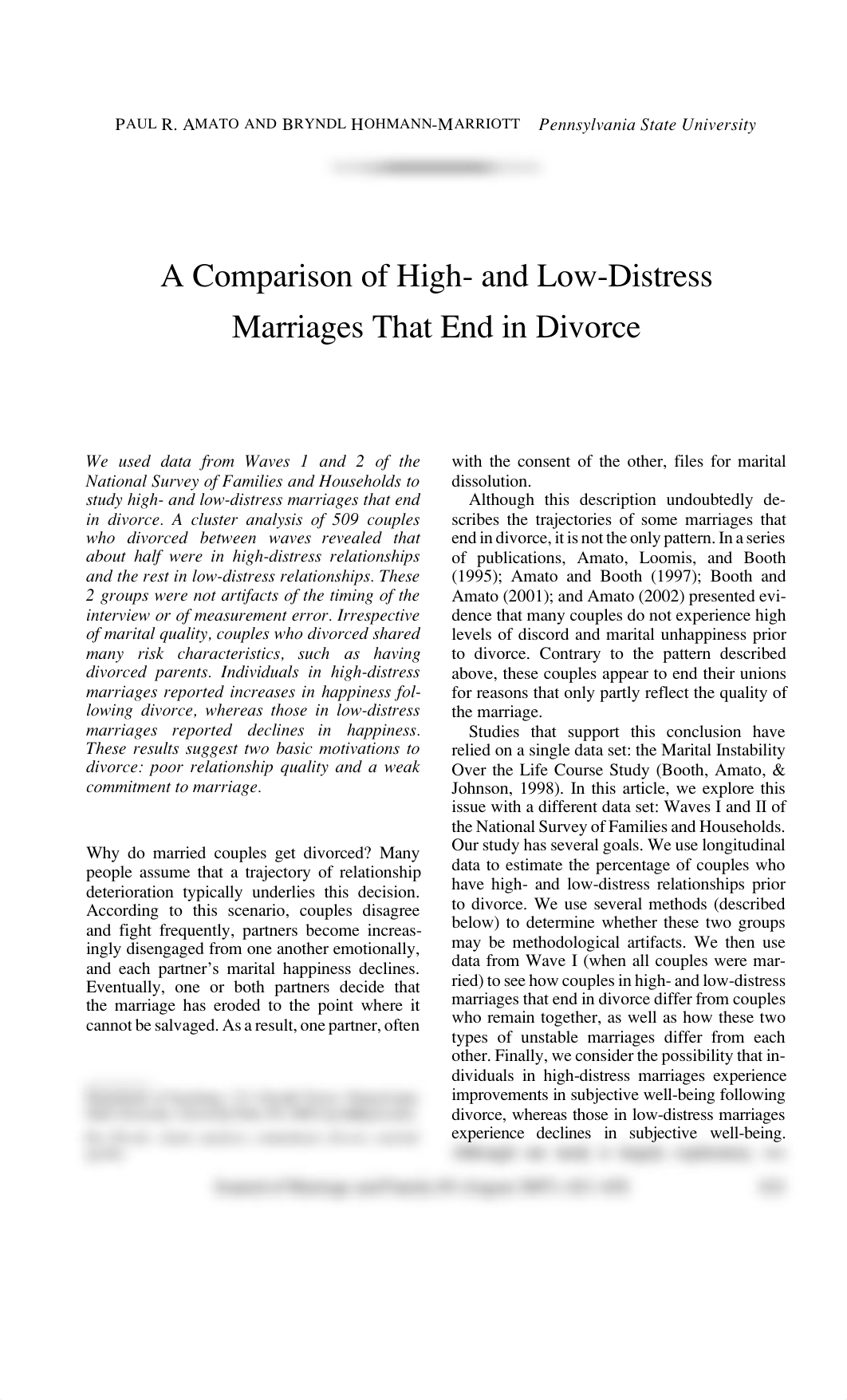 amato.hohmann-comparison of high low distress marriages end in divorce.pdf_d7kbvgweyvr_page1