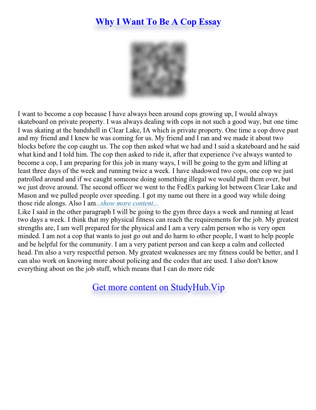 Why I Want To Be A Police Officer Essay.pdf_d7kco1cdek3_page1