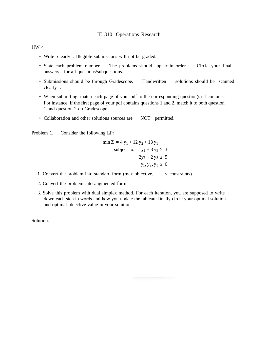 IE 310 Spring 2021 HW 4 - With Solutions (updated).pdf_d7kepbxni8r_page1